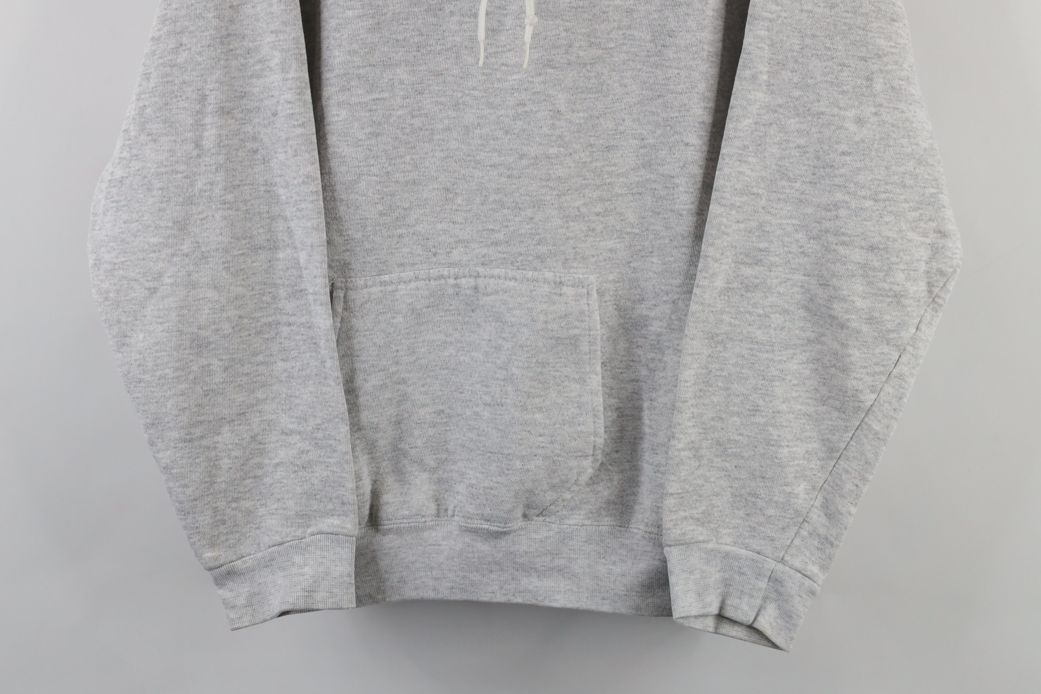 Vintage Vintage 80s 90s Streetwear Triblend Hoodie Heather Gray USA Size US L / EU 52-54 / 3 - 3 Thumbnail