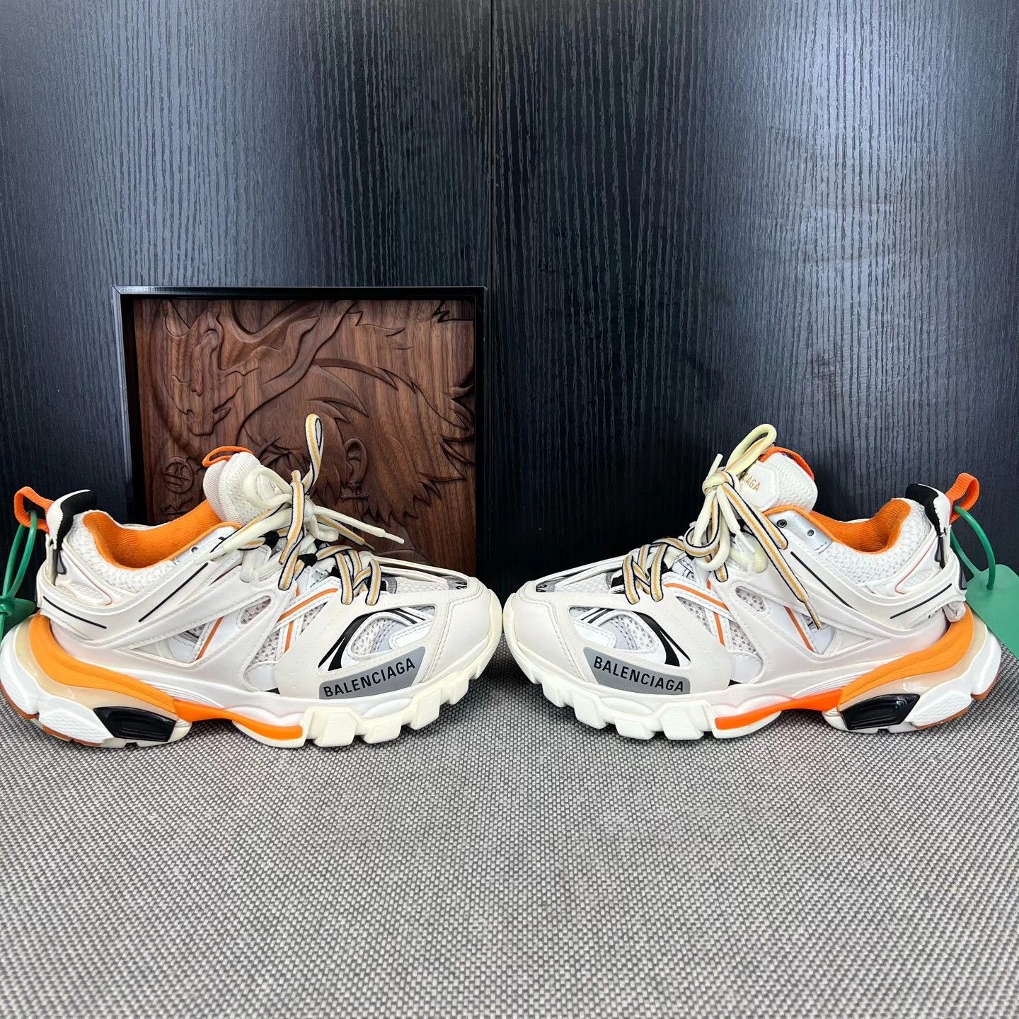 Balenciaga Balenciaga Track White Orange 34 Mint 2-3 wears OG Box Size US 4 / IT 34 - 2 Thumbnail