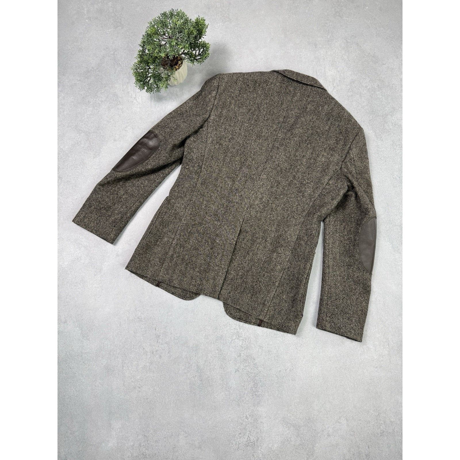 Donna Karan DNKY Donna Karan Men Wool Blazer Brown Size 40”/110cm Jacket Size 40R - 14 Thumbnail