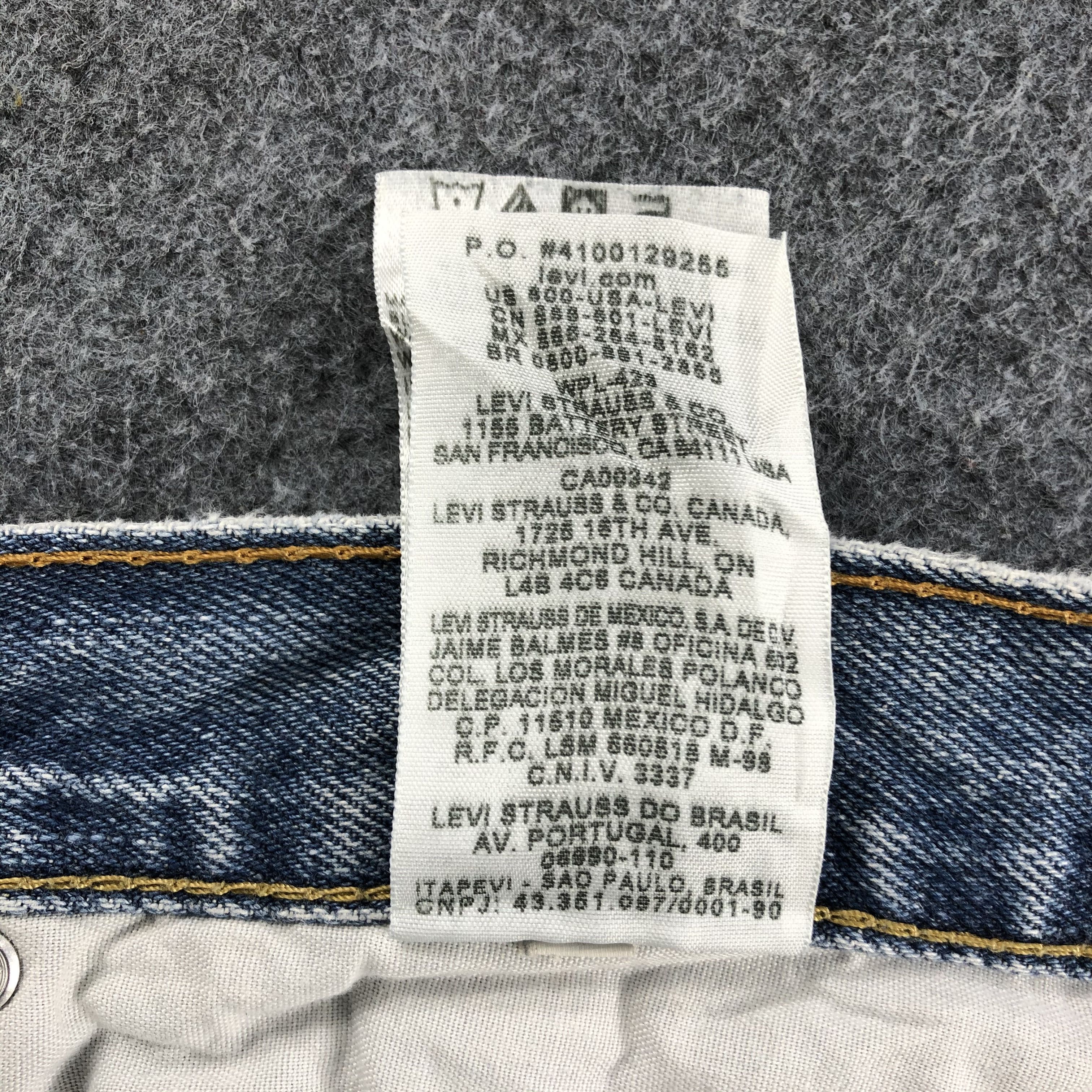 Levi's Vintage Levis 550 Jeans Relaxed Fit Stone Wash Denim KJ553 Size US 35 - 11 Thumbnail