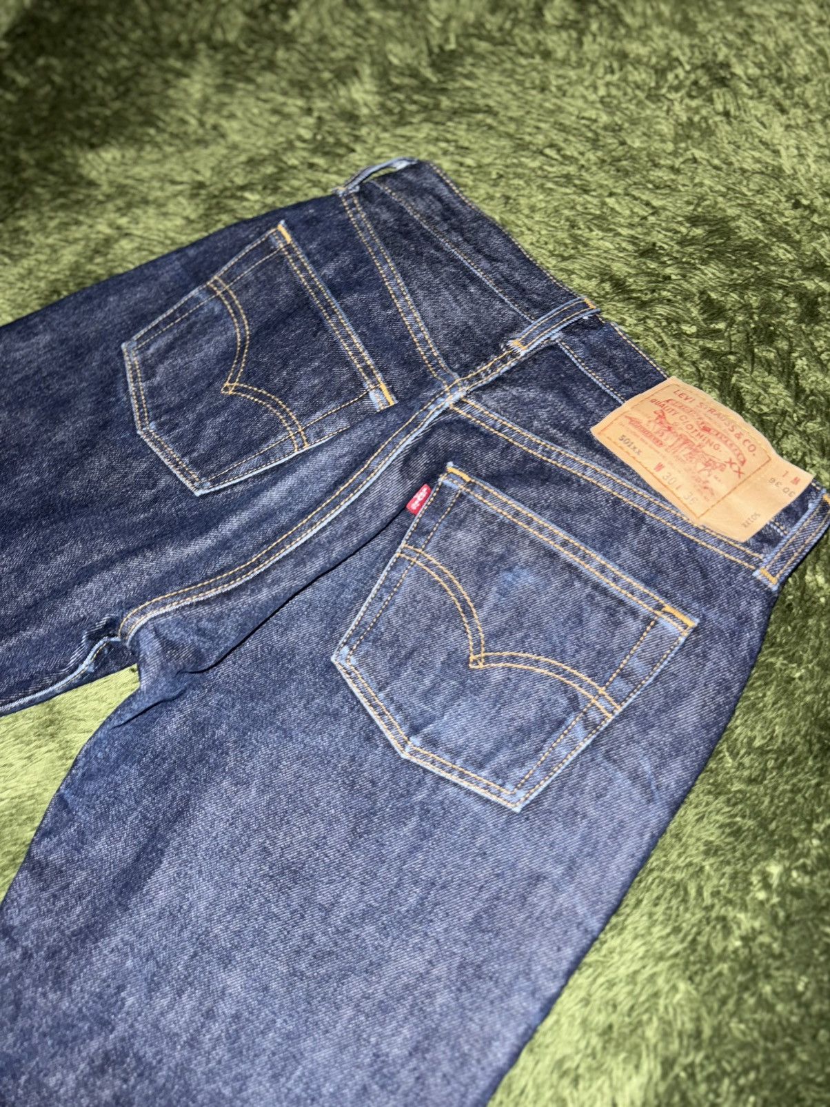 Levi's [30×36] Levi’s 501XX MADE IN USA Sashiko Custom Denim Pants Size US 30 / EU 46 - 10 Thumbnail