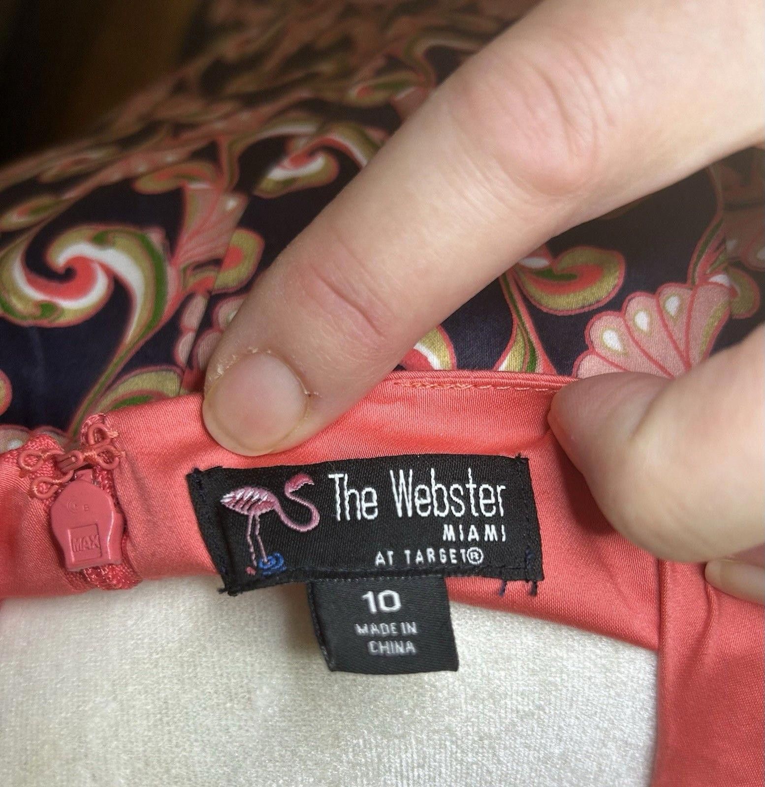 Other The Webster Miami Sz 10 Sleeveless Shift Dress Navy Size L / US 10 / IT 46 - 5 Thumbnail