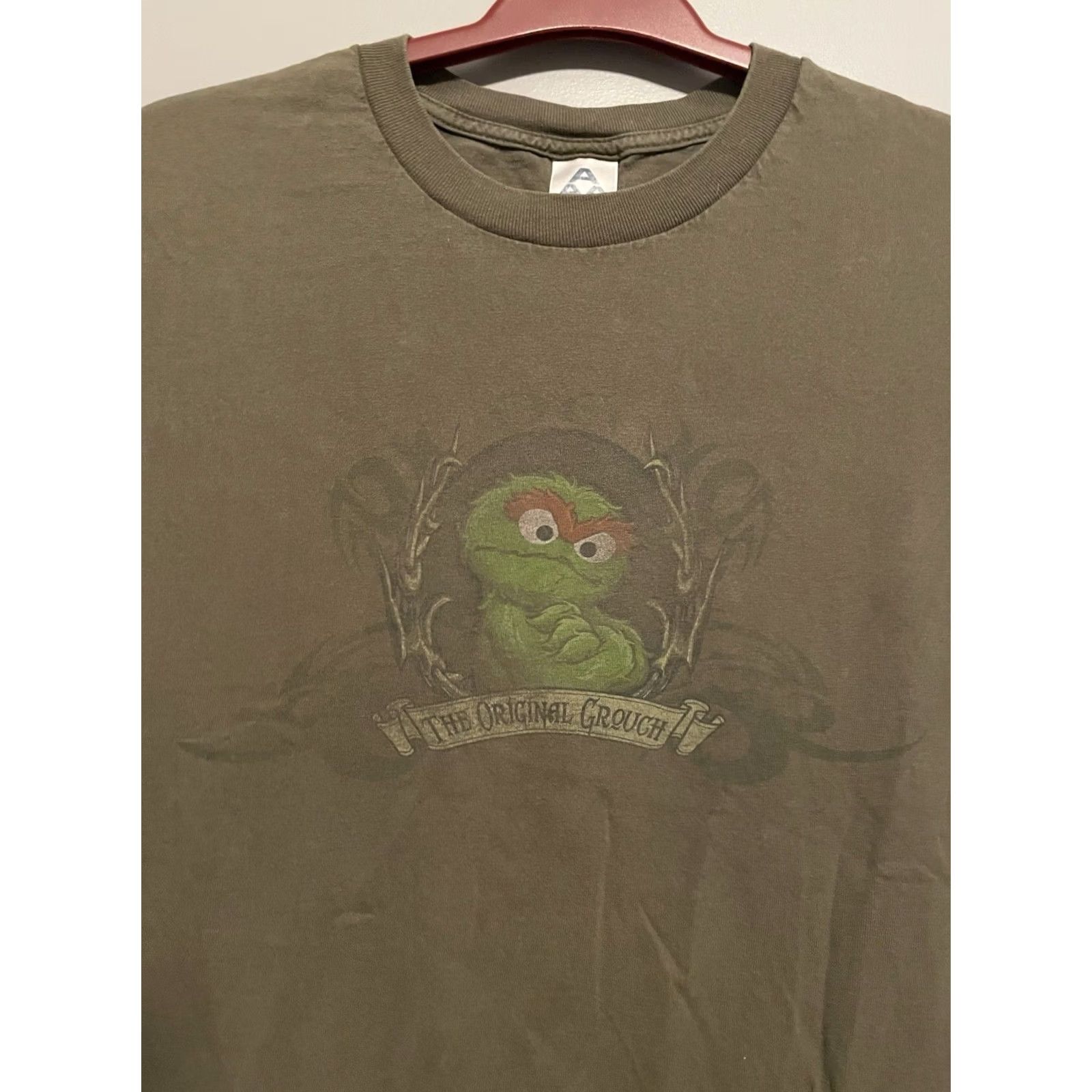Vintage VINTAGE Oscar the Grouch Grouchwear T-Shirt Unisex L Brown 2000’s Graphic Tee Retro Alstyle Size L Short Sleeve Size US L / EU 52-54 / 3 - 2 Thumbnail