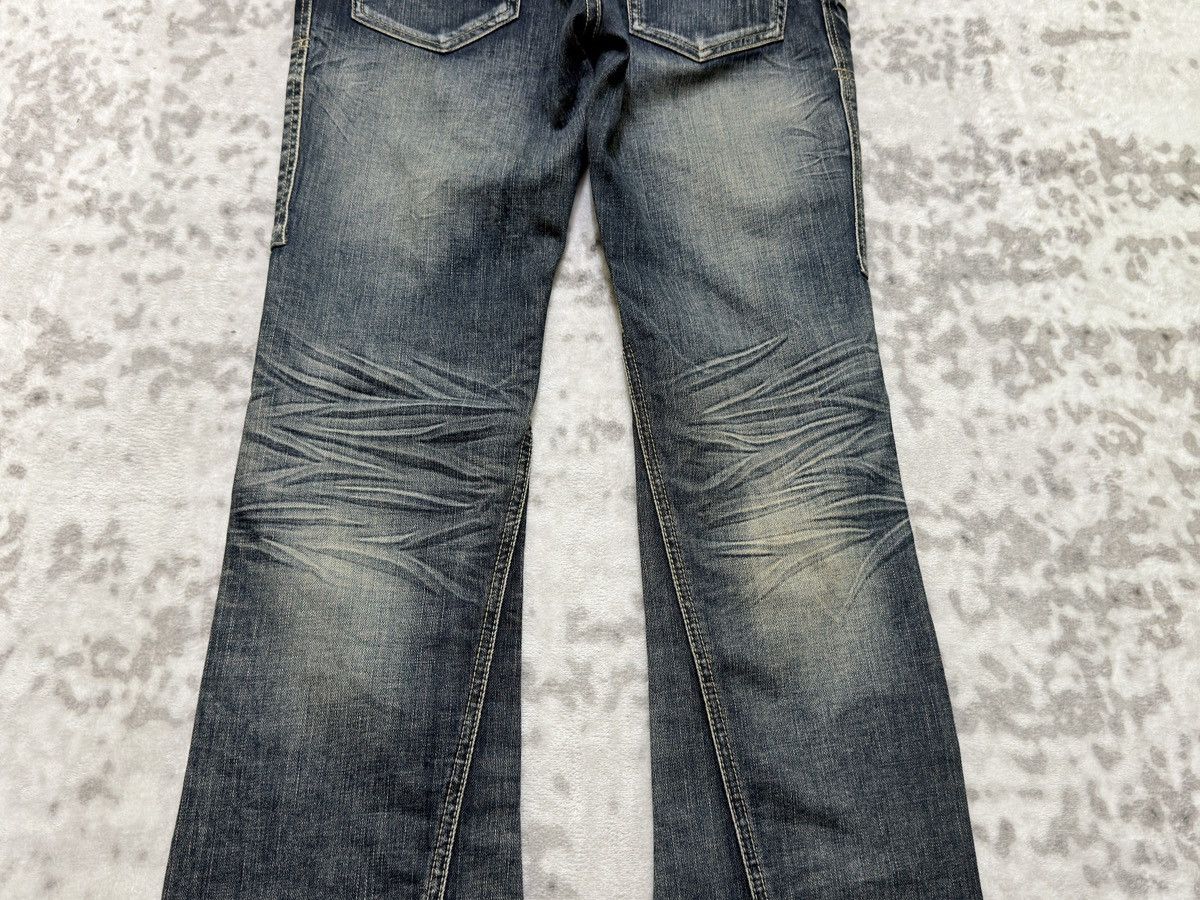 Tornado Mart Michel Klein Homme Spiral Flare Y2K Denim Size US 30 / EU 46 - 12 Thumbnail