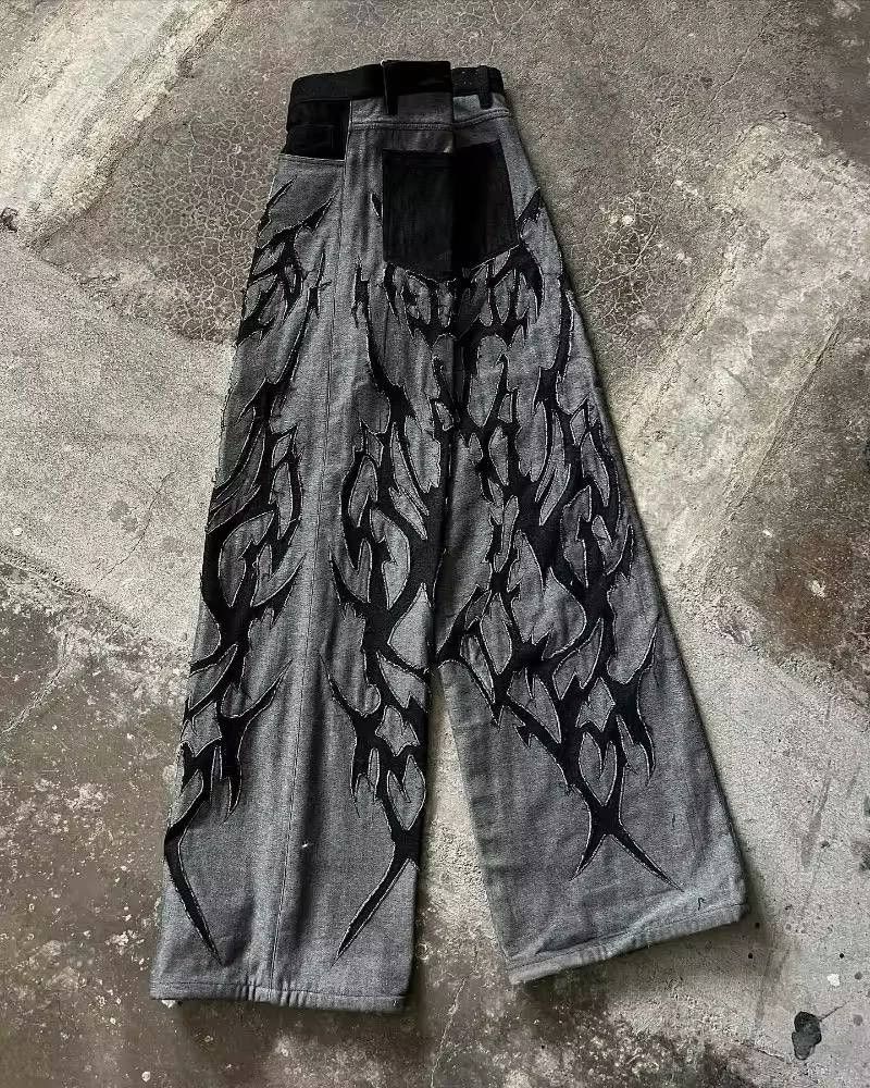 Japanese Brand × Vintage new school high-waisted jeans Size US 37 - 3 Thumbnail