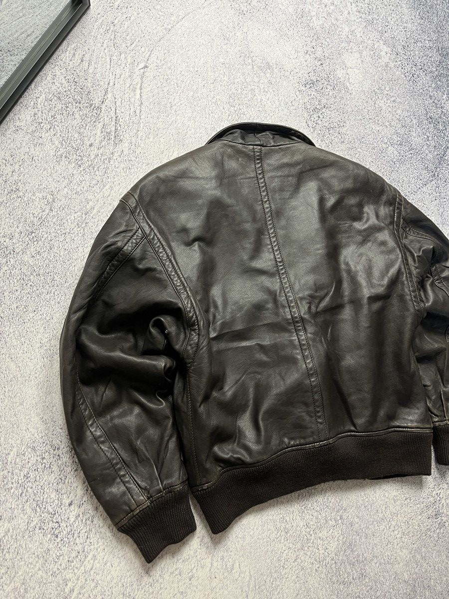 Giorgio Armani × Leather Jacket × Vintage Vintage 90s Giorgio Armani × Leather Jacket × Vintage Vintage 90s