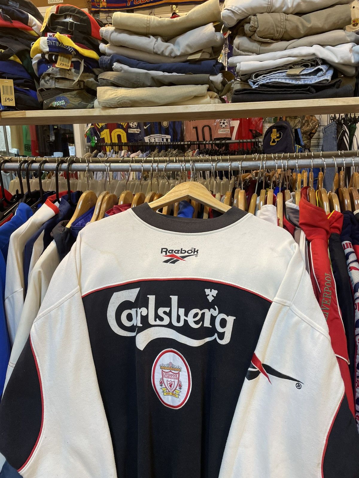 Reebok Vintage 1996-1998 Liverpool Traning Sweatshirt Size US L / EU 52-54 / 3 - 2 Thumbnail