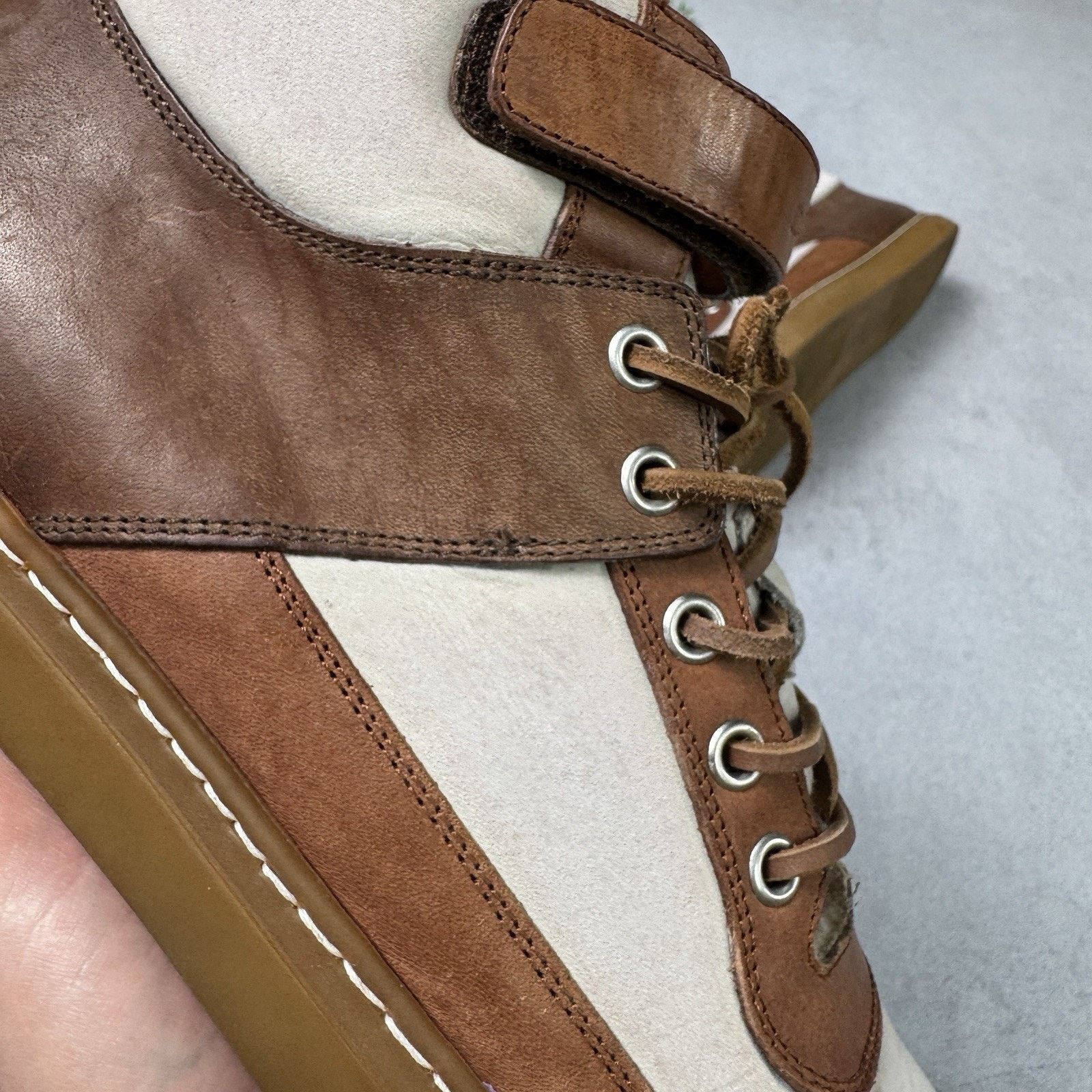Dsquared2 Dsquared2 Men High Sneakers With Fur Brown Size EU 41 US 8 Size US 8 / EU 41 - 4 Thumbnail