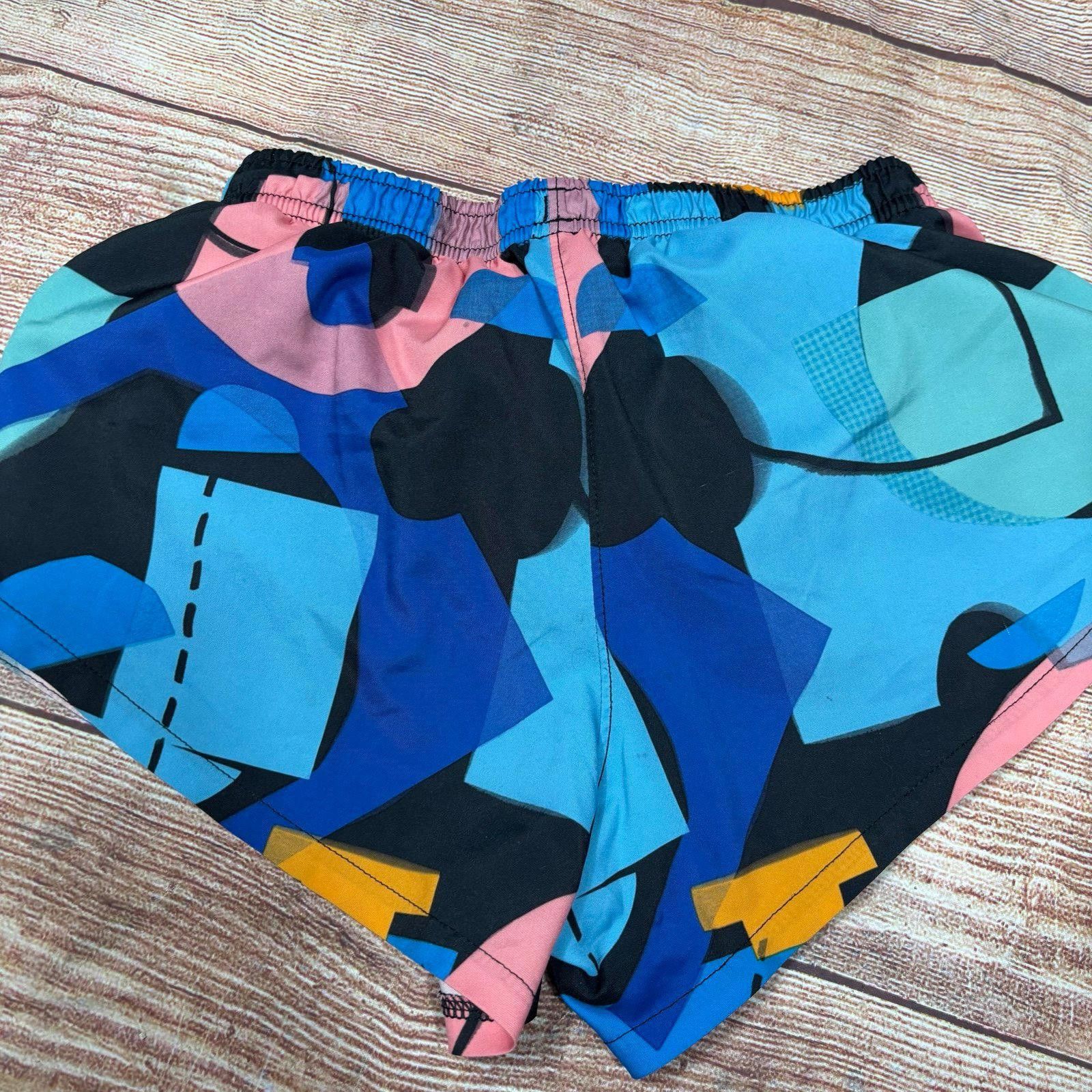 Adidas Adidas Girls Small (7/8) Abstract Pattern Pacer Shorts Size 24" / US 00 / IT 34 - 6 Thumbnail