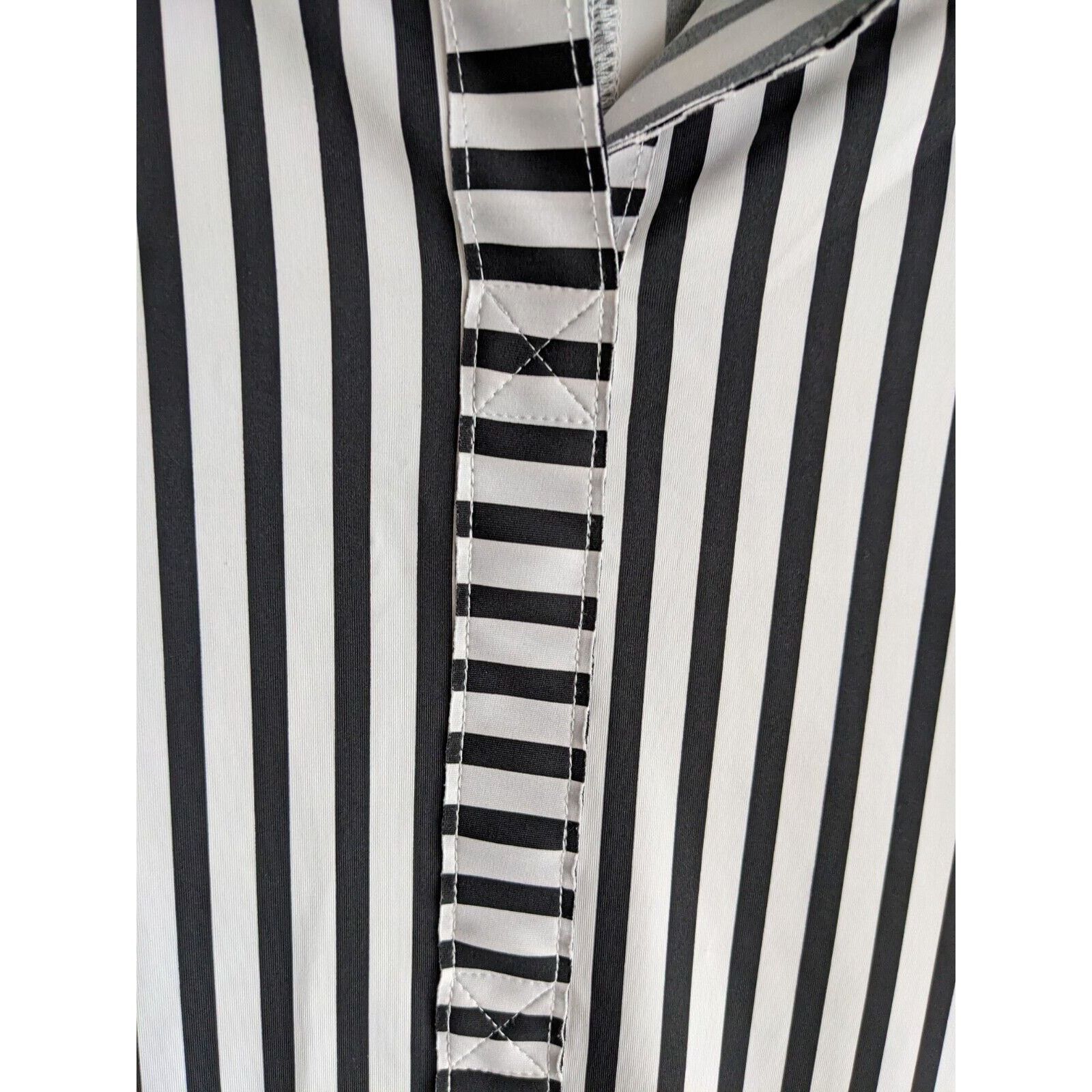 Hilditch & Key Belyn Striped Short Sleeve Stretchy Sport Shirt XS Size XS / US 0-2 / IT 36-38 - 3 Thumbnail