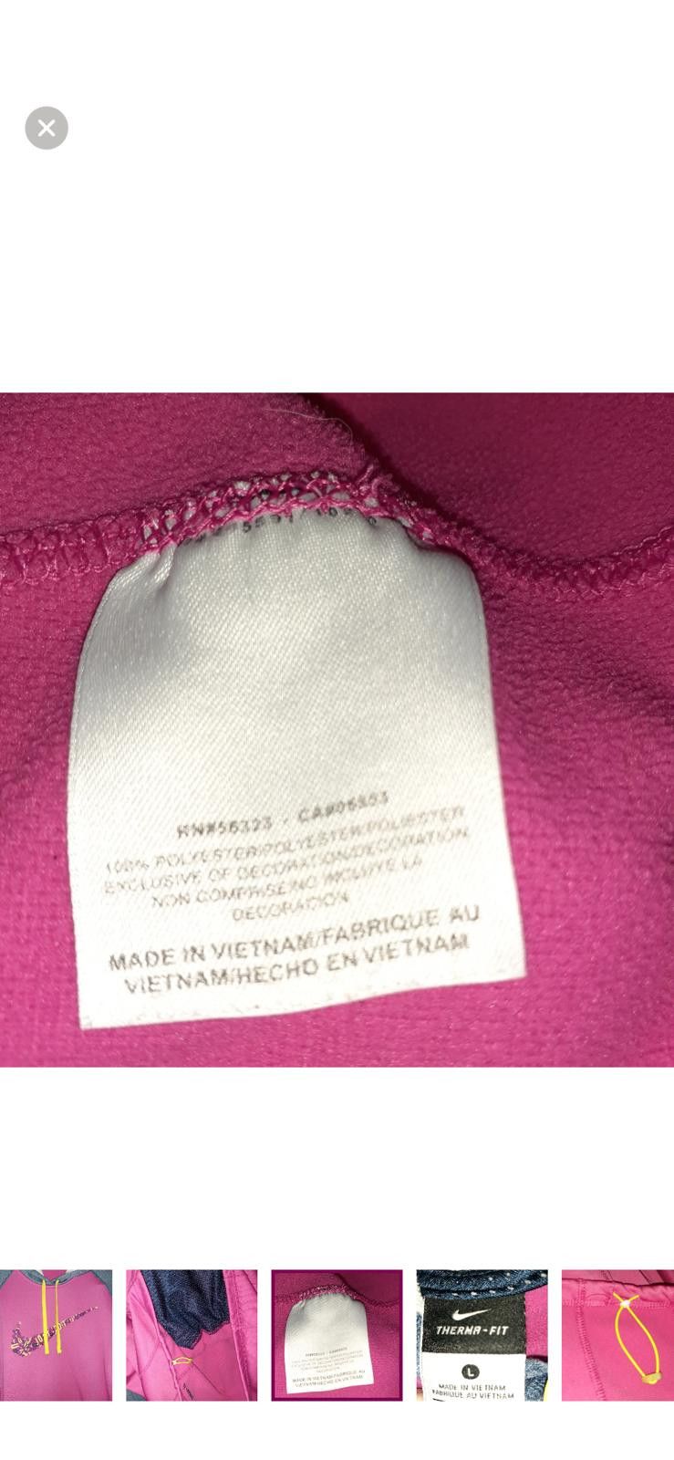 Nike Nike Therma-FIT Pink & Gray Hoodie – Just Do It Graphic Size L / US 10 / IT 46 - 6 Thumbnail