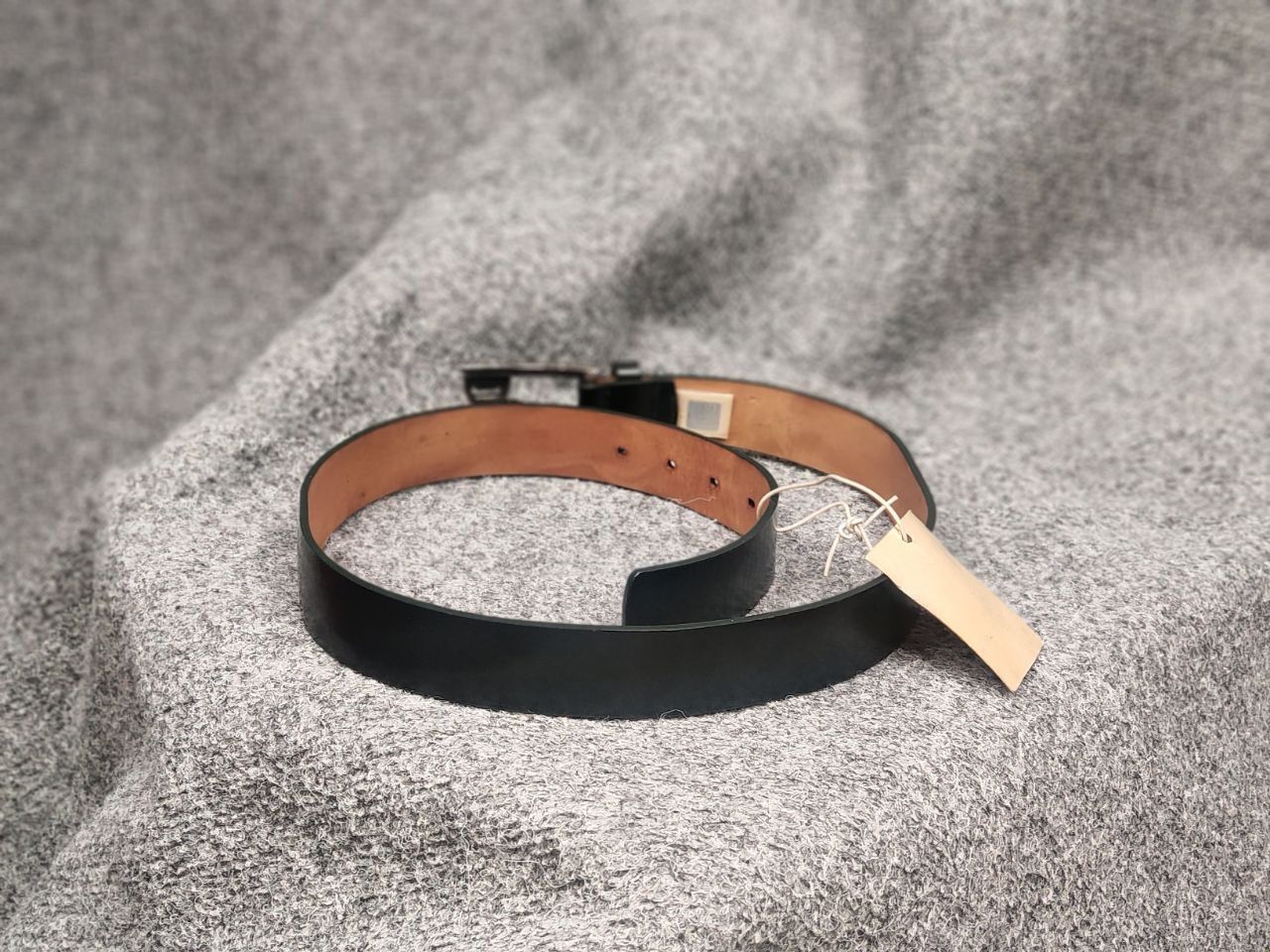 John Galliano New Galliano Design Dark Green Logo Leather Clasp Belt Size ONE SIZE - 7 Thumbnail