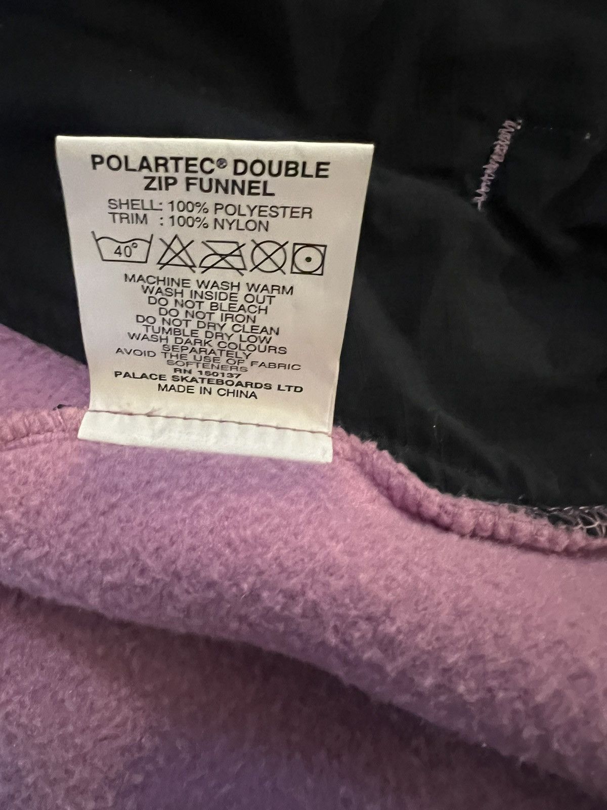 Palace Palace Polartec Double Zip Funnel | Grailed