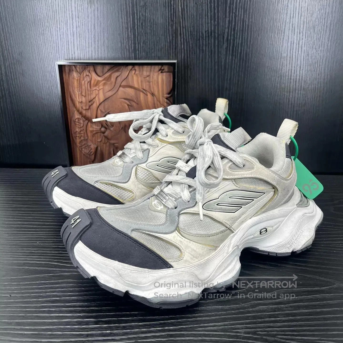 Balenciaga Gray Lowtop Sneakers Size 8. Size US 8 / EU 41 - 1 Thumbnail