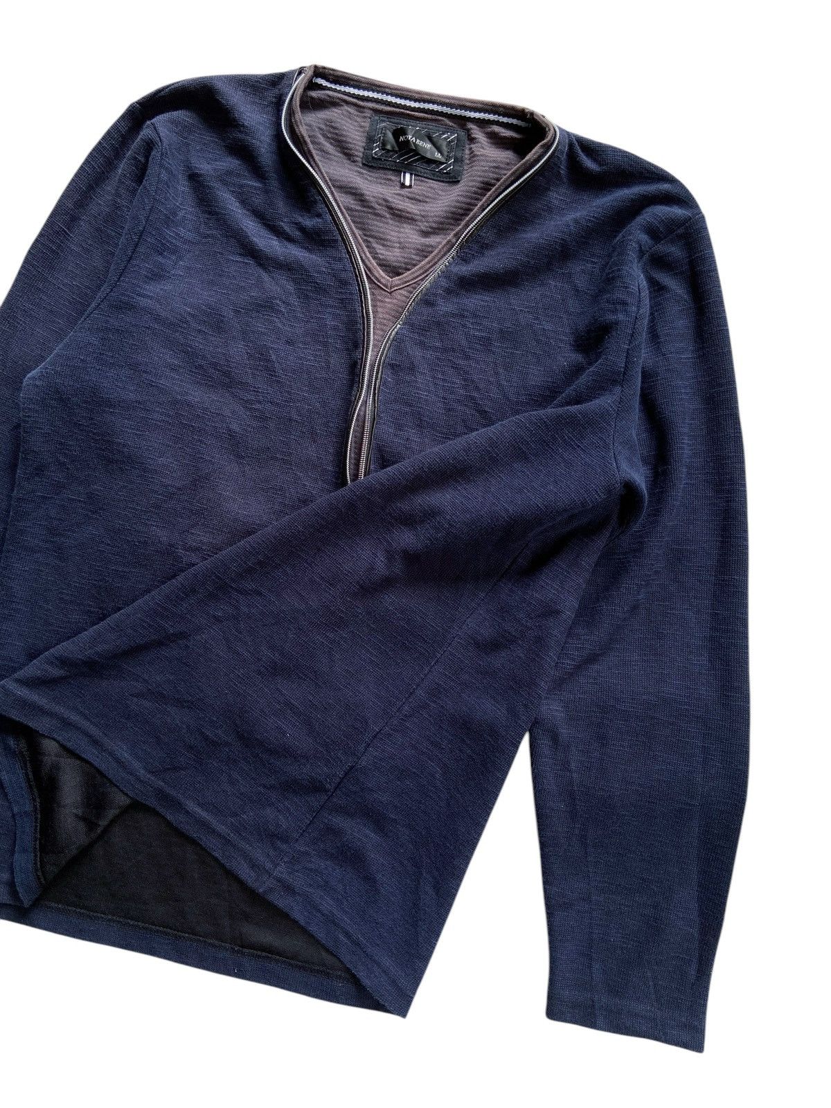 Japanese Brand JAPANESE NOTA BENE DOUBLE LAYER ZIP LONG SLEEVE Size US L / EU 52-54 / 3 - 2 Thumbnail