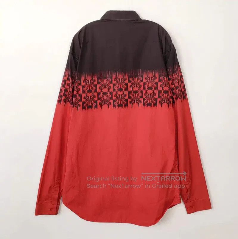Dior Dior Red Cotton Men's Long Sleeve Shirt . Size US M / EU 48-50 / 2 - 2 Thumbnail