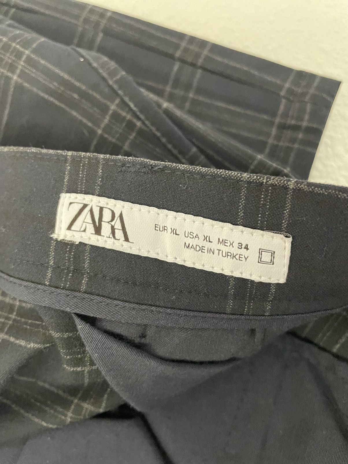 Zara Navy plaid Zara pants Size US 34 / EU 50 - 3 Thumbnail