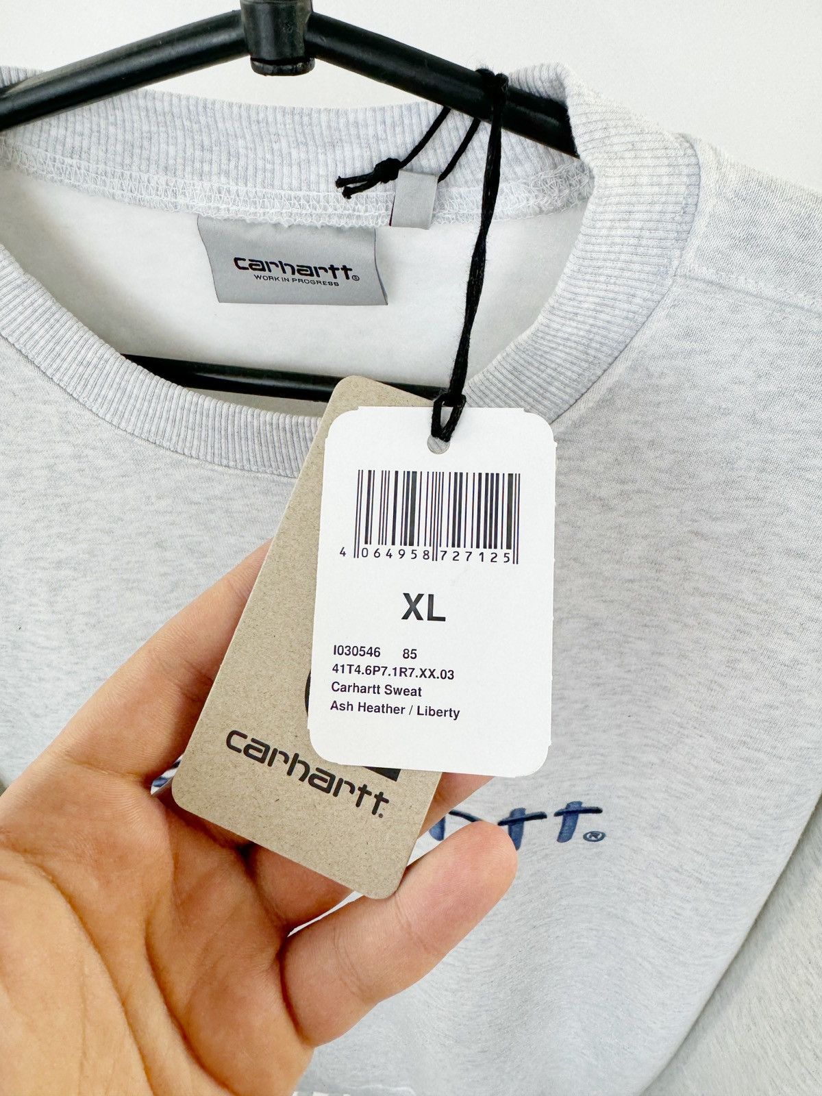 Carhartt Wip Carhartt Ash Heather Sweatshirt Size US XL / EU 56 / 4 - 8 Thumbnail