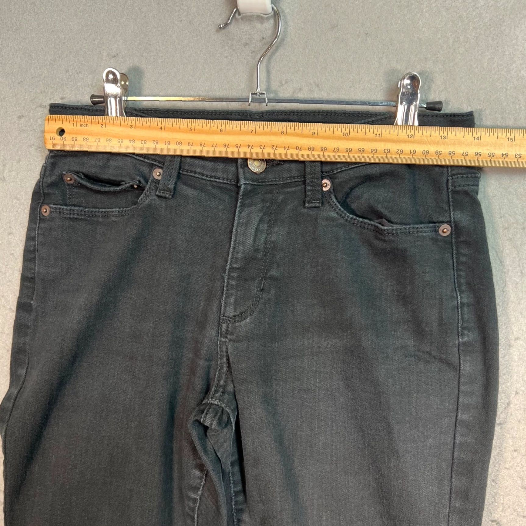 Banana Republic VINTAGE Banana Republic Jeans Skinny Denim Mid Rise Stretch Adult Womens 27/4 Black Womens Size 27" / US 4 / IT 40 - 5 Thumbnail