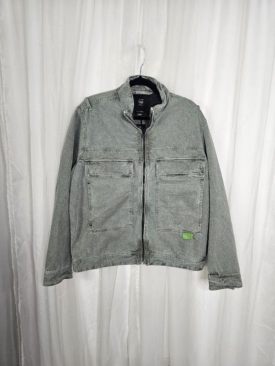 G-Star G-Star RAW Utility Flap Pocket Zip Jacket Green XXL Size US XXL / EU 58 / 5 - 2 Thumbnail