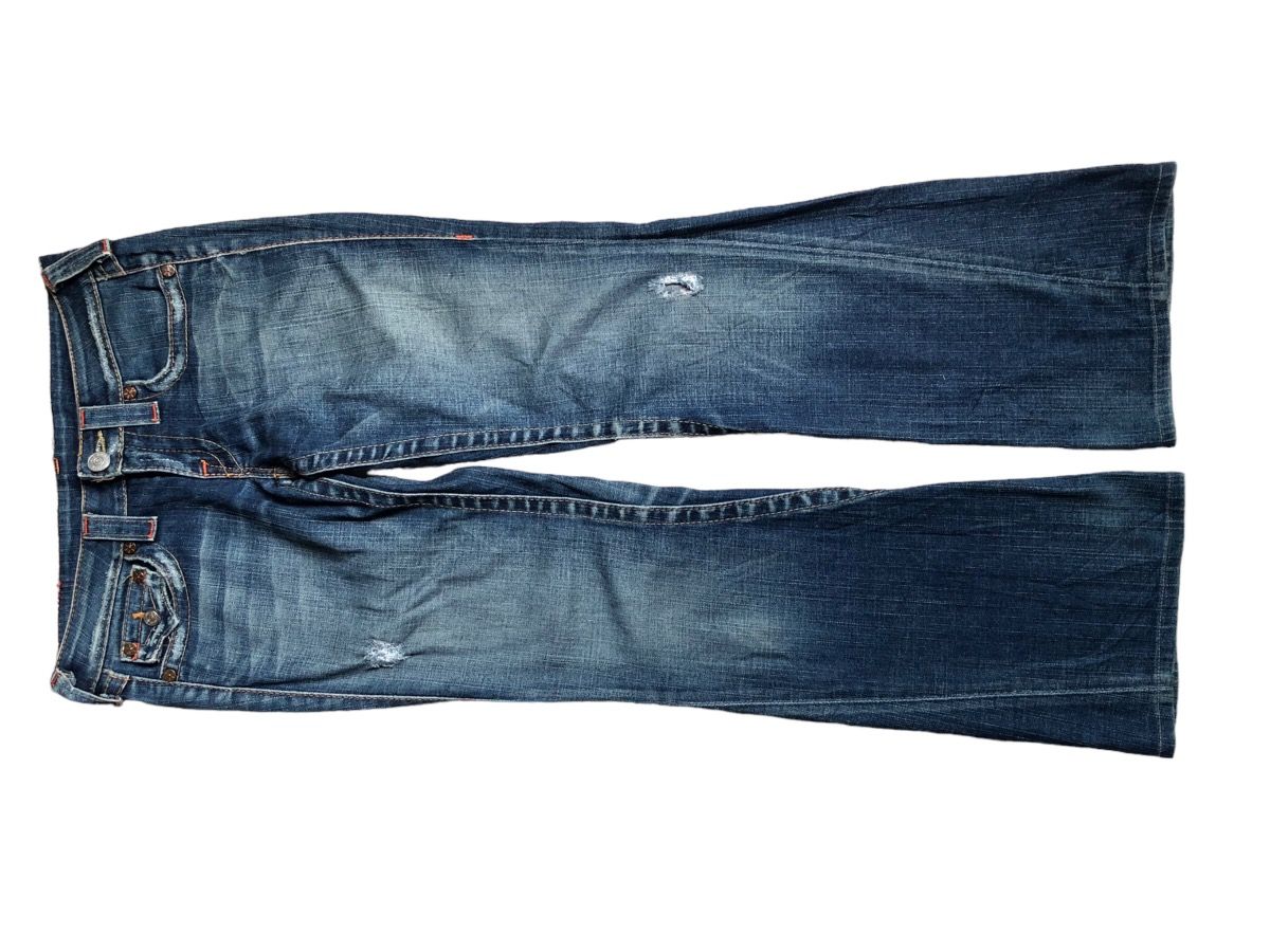 True Religion True Religion Joey low rise spiral cut flared jeans | Grailed