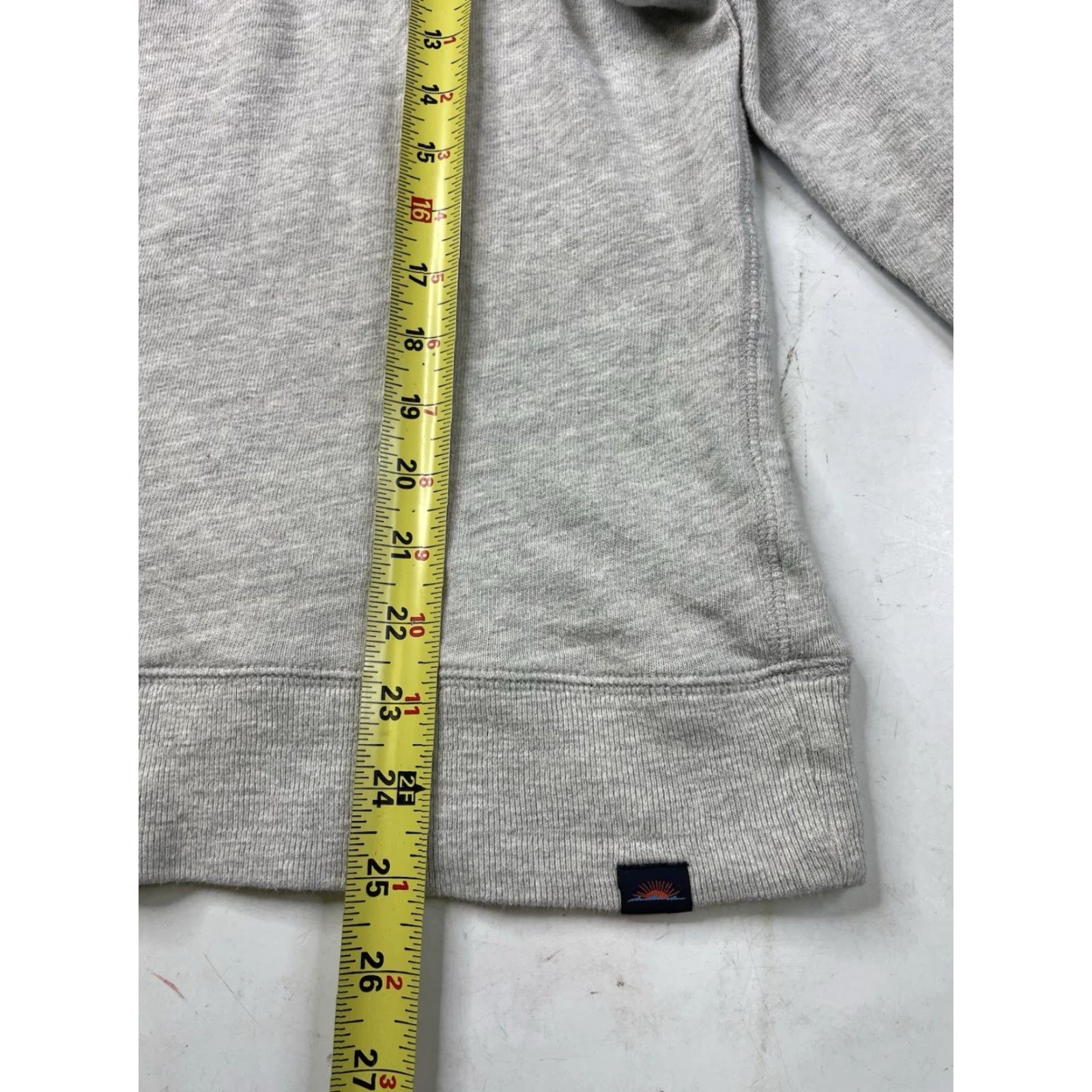 Faherty Faherty Hoodie Mens Regular Medium Slub Lightweight Pullover Drawstring Hooded Gray Cotton Jersey Size US M / EU 48-50 / 2 - 6 Thumbnail