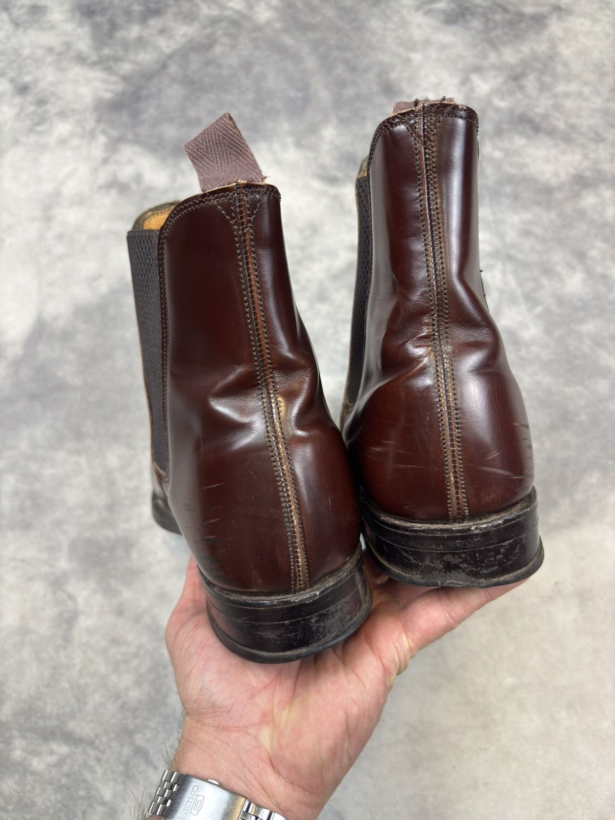 Genuine Leather × Vintage Vintage Brown Jones Leather Casual Boots Avantgarde USA 90s Size US 9 / EU 42 - 5 Thumbnail