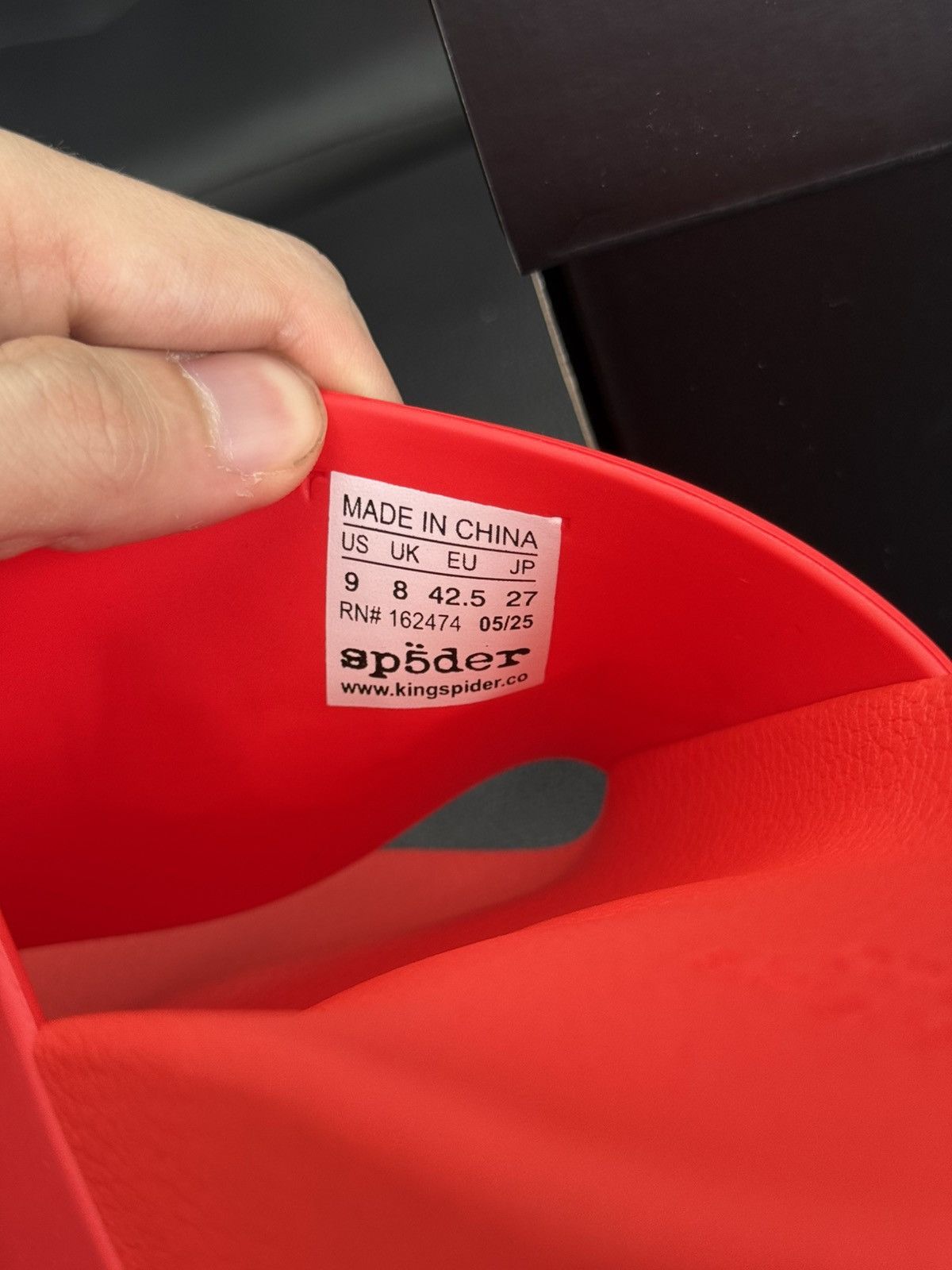 Sp5der Sp5der Red Slip On Slides Size (9) Brand New Size US 9 / EU 42 - 7 Thumbnail