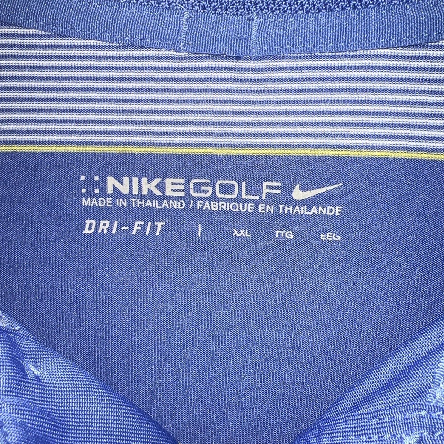 Nike VINTAGE Nike Golf Dri-Fit Polo Shirt Men's 2XL Blue Activewear Size US XXL / EU 58 / 5 - 4 Thumbnail