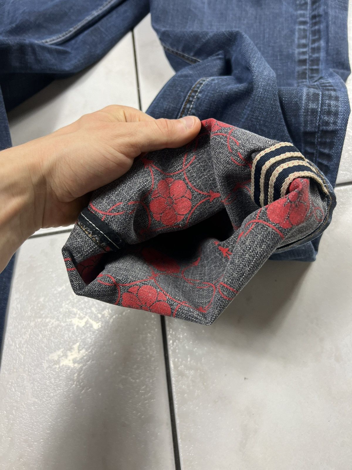 Evisu Vintage Soone denim distressed y2k selvedge jeans navy japan Size US 32 / EU 48 - 23 Thumbnail