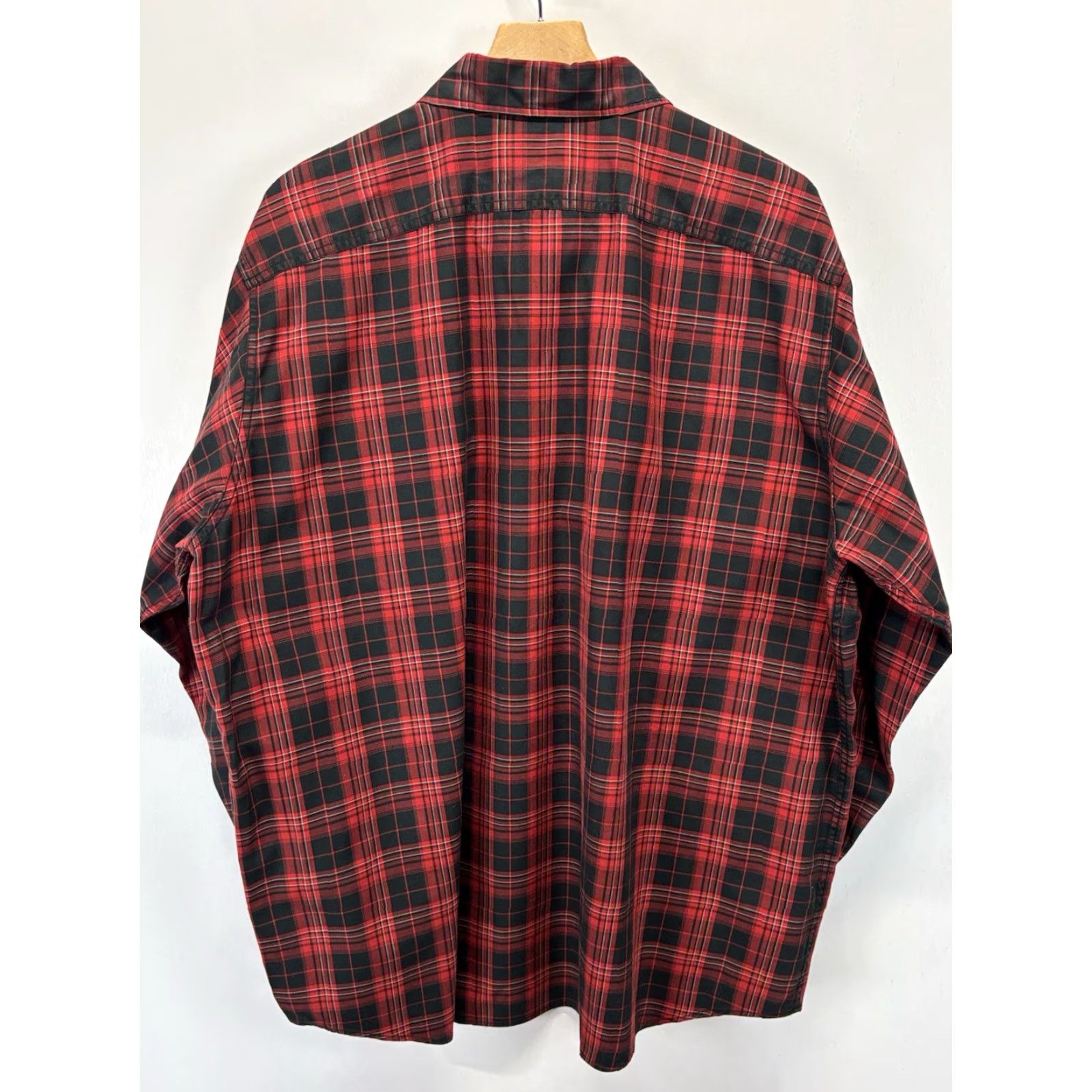 Polo Ralph Lauren VINTAGE Polo Ralph Lauren Woodsman Workshirt Button Up Shirt XL Mens Plaid Red Black 90s Size US XL / EU 56 / 4 - 4 Thumbnail