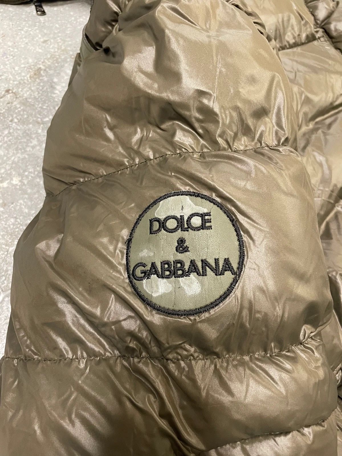 Dolce & Gabbana AW2003 Dolce & Gabbana Olive Military Puffer Jacket Size US XL / EU 56 / 4 - 6 Thumbnail