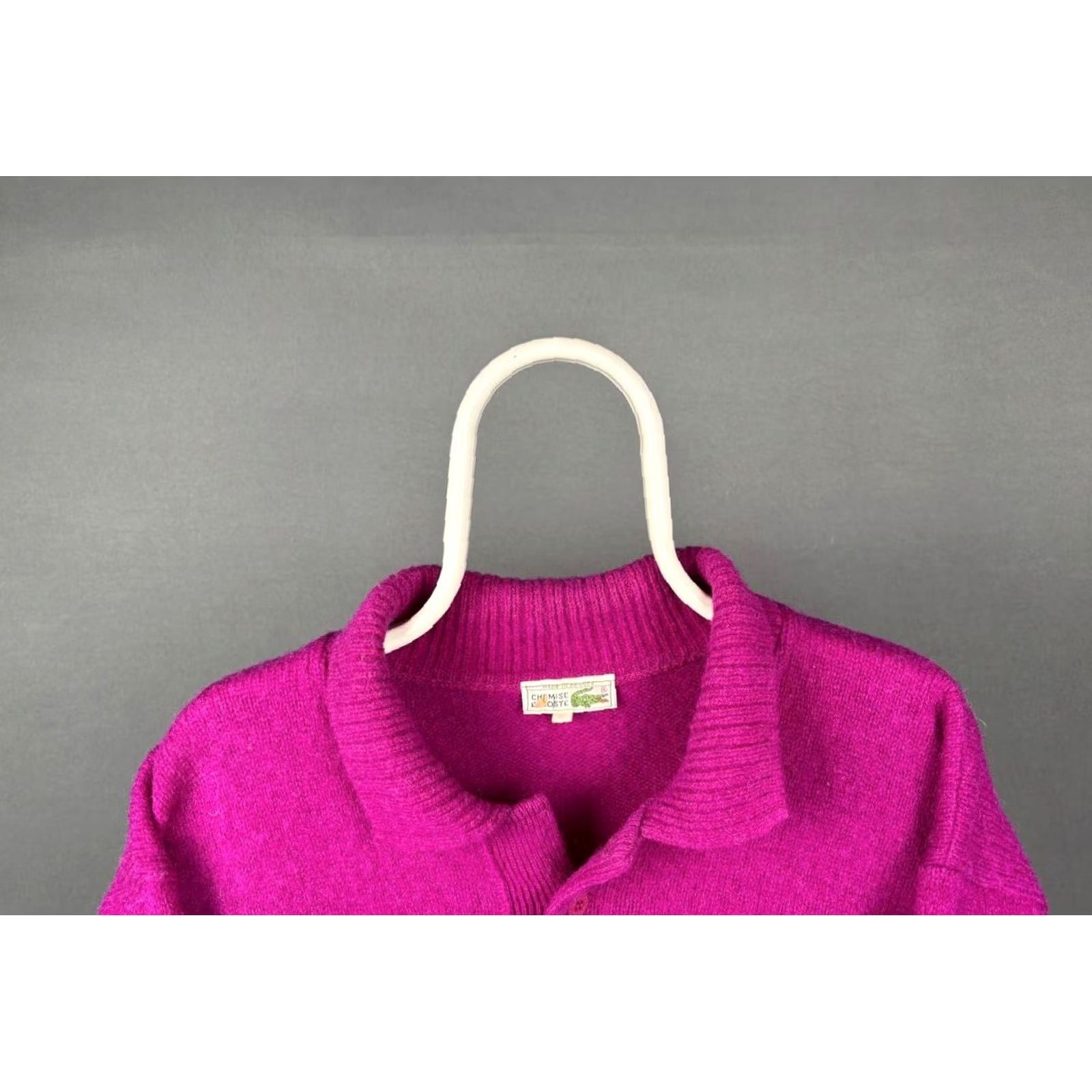 Lacoste Lacoste Knit Sweater Wool Purple Vintage 6 Heavyweight Crew Neck Pullover Mens 90s London Cotton Wool Knit Size US S / EU 44-46 / 1 - 3 Thumbnail