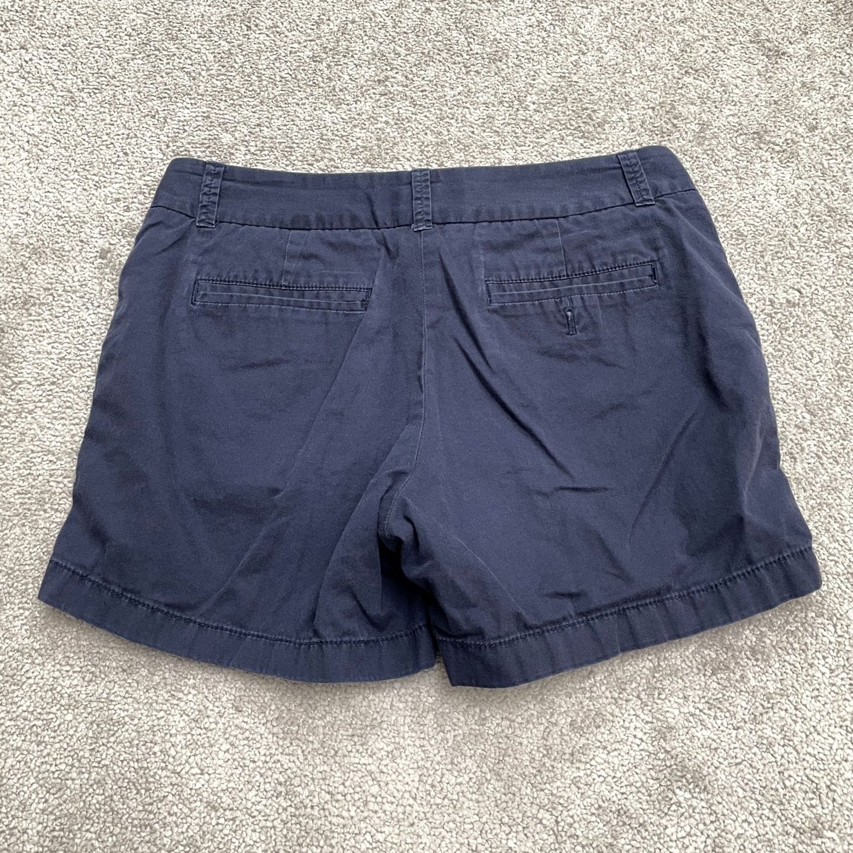 J.Crew J.Crew Womens Chino Shorts Blue Size 2 Casual Outdoor Cotton Broken-In Mid Rise Size 26" / US 2 / IT 38 - 2 Thumbnail