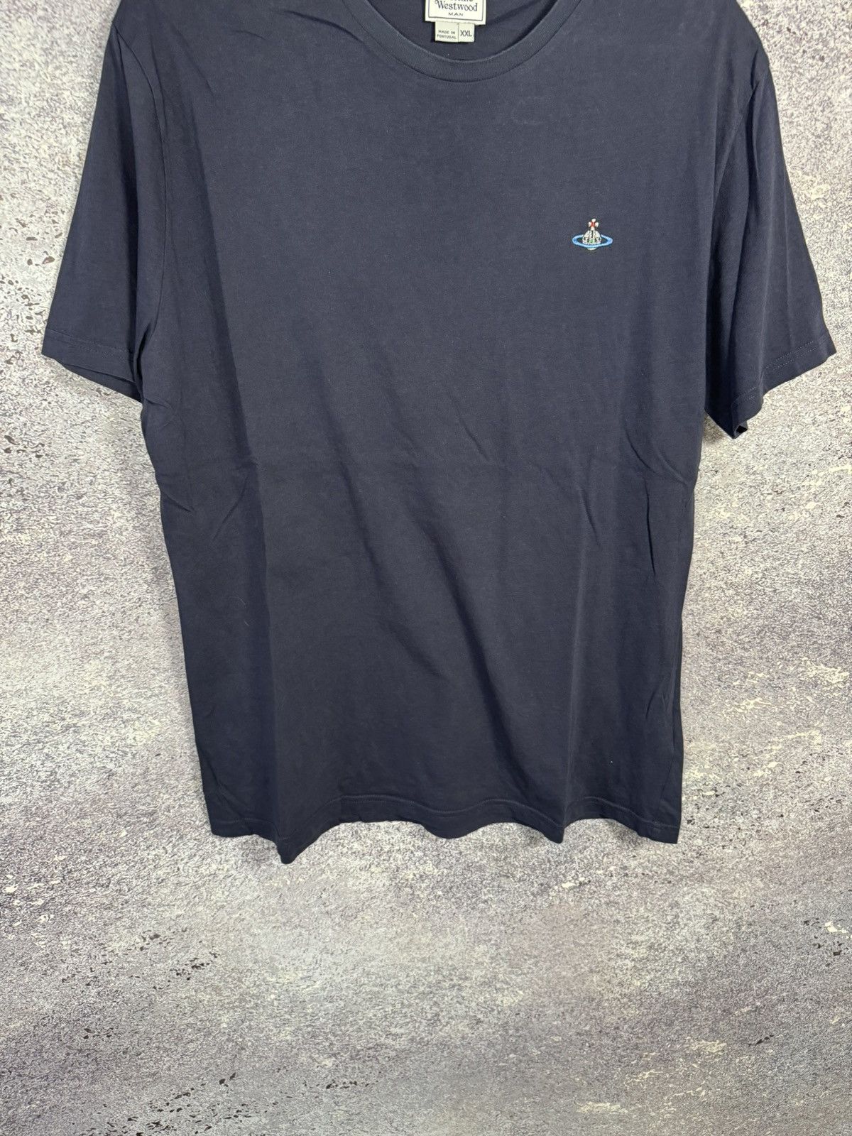Vintage × Vivienne Westwood Vintage Vivienne Westwood Basic Logo Blue Tee Oldmoney Size US XXL / EU 58 / 5 - 4 Thumbnail