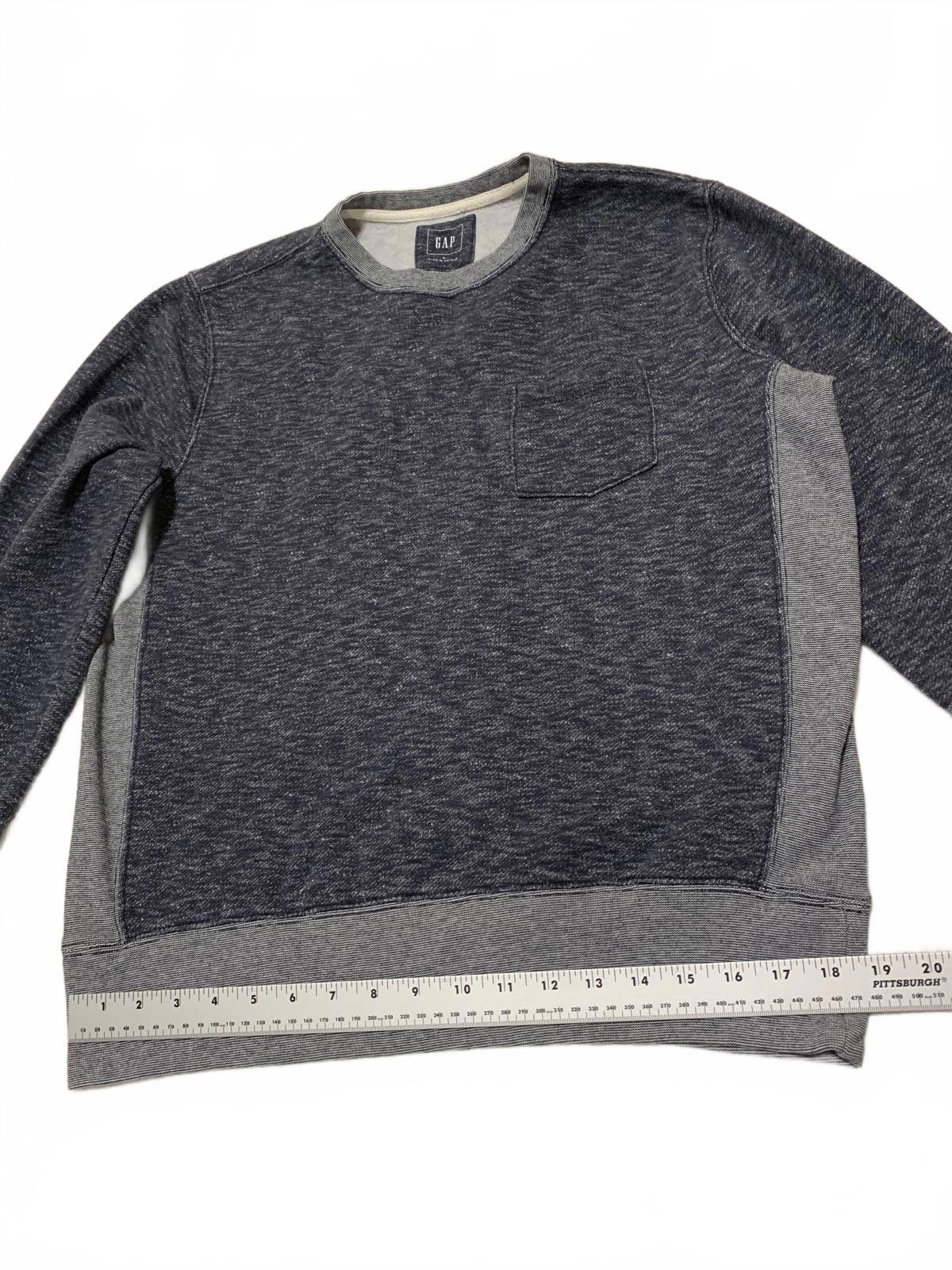 Gap GAP Men's Size Large Dark & Light Gray Crew Neck Sweatshirt Size US L / EU 52-54 / 3 - 6 Thumbnail