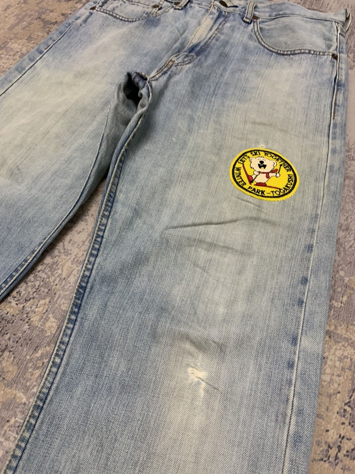 Levi's Vtg 90s Levi’s 512 Faded Distressed Losse Fit Jeans Size US 32 / EU 48 - 6 Thumbnail