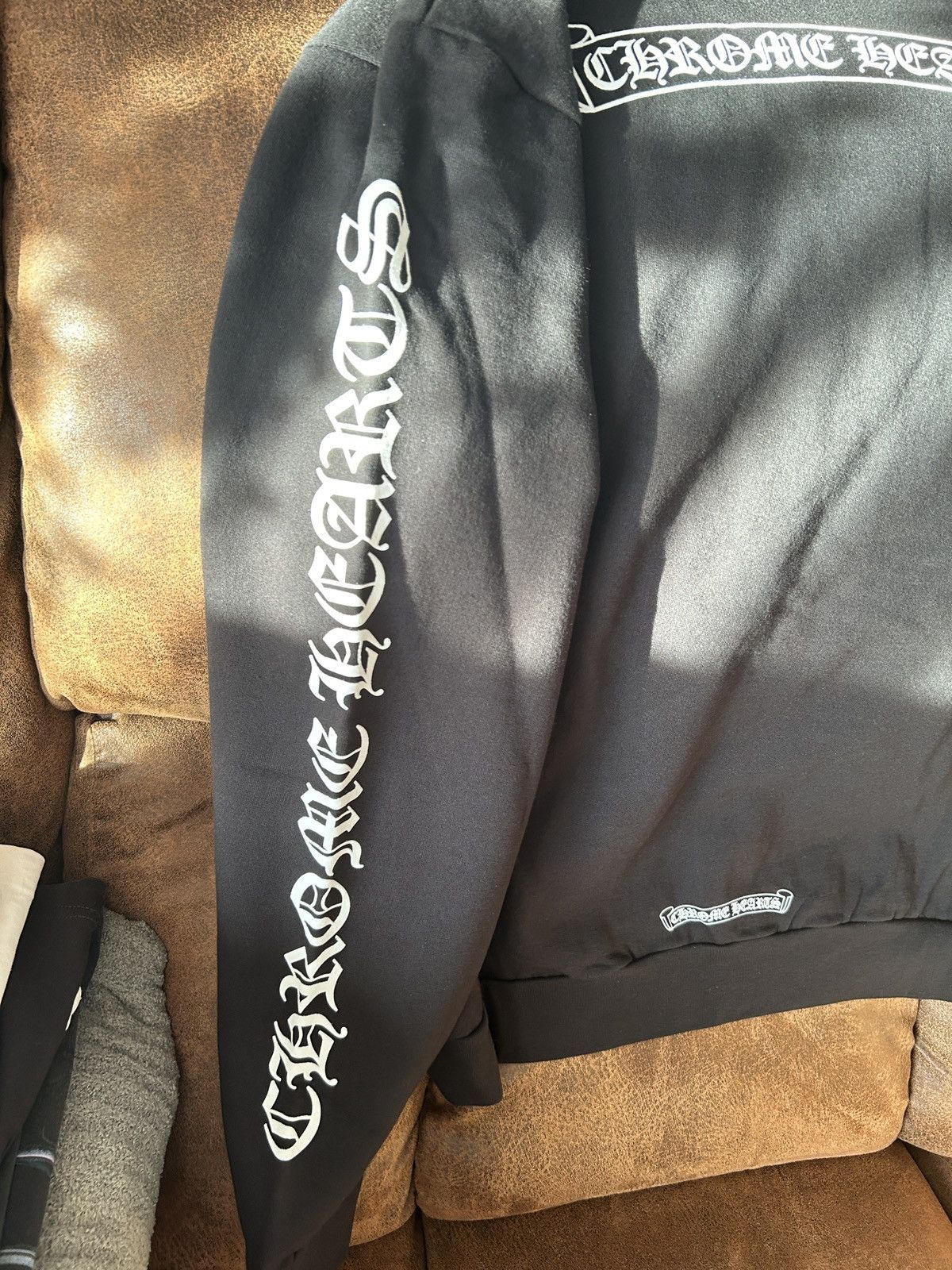 Chrome Hearts Chrome Hearts Scroll Logo Hoodie Black White Sweatshirt Sz L Size US L / EU 52-54 / 3 - 4 Thumbnail
