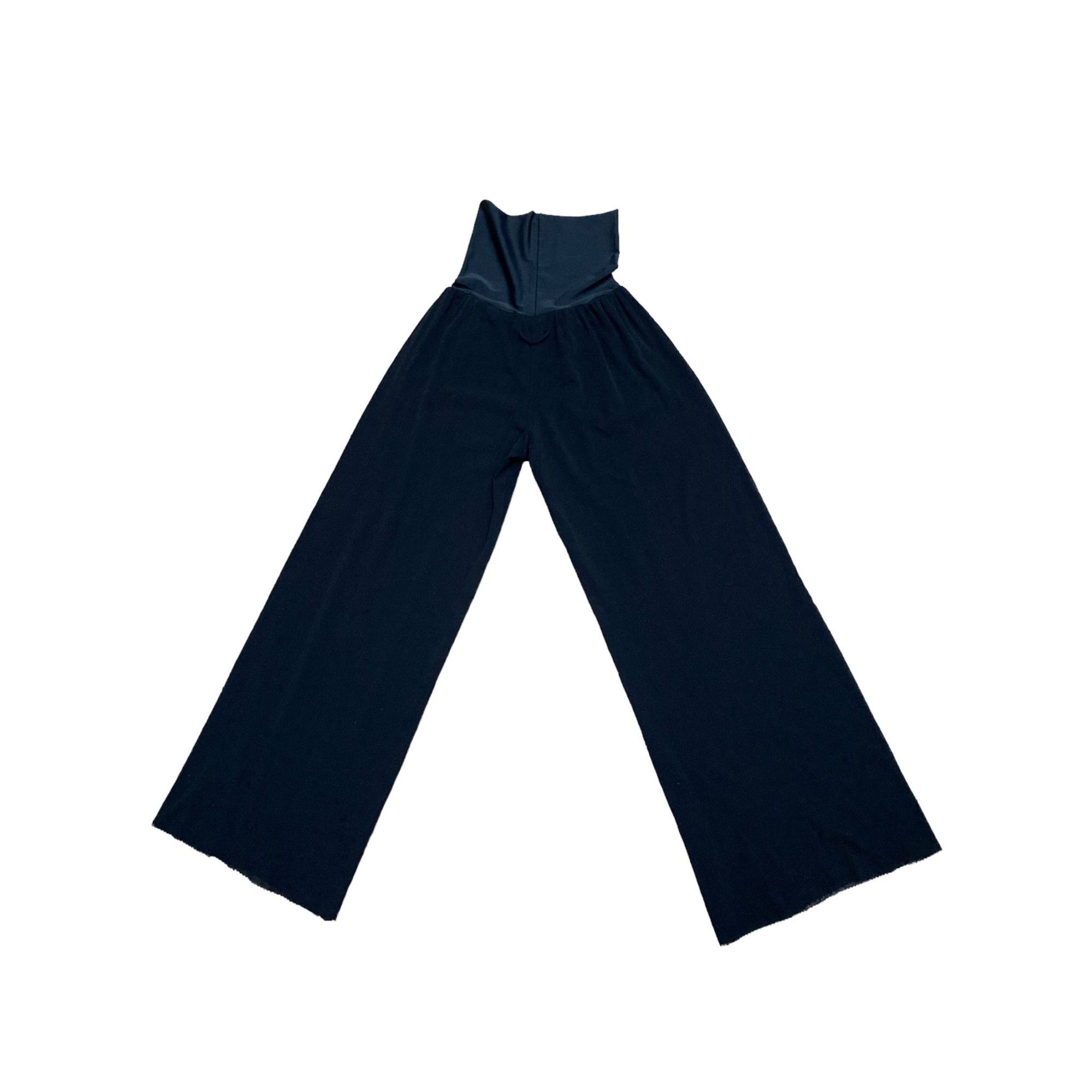 Vintage Black Wide Nylon Pants Siz