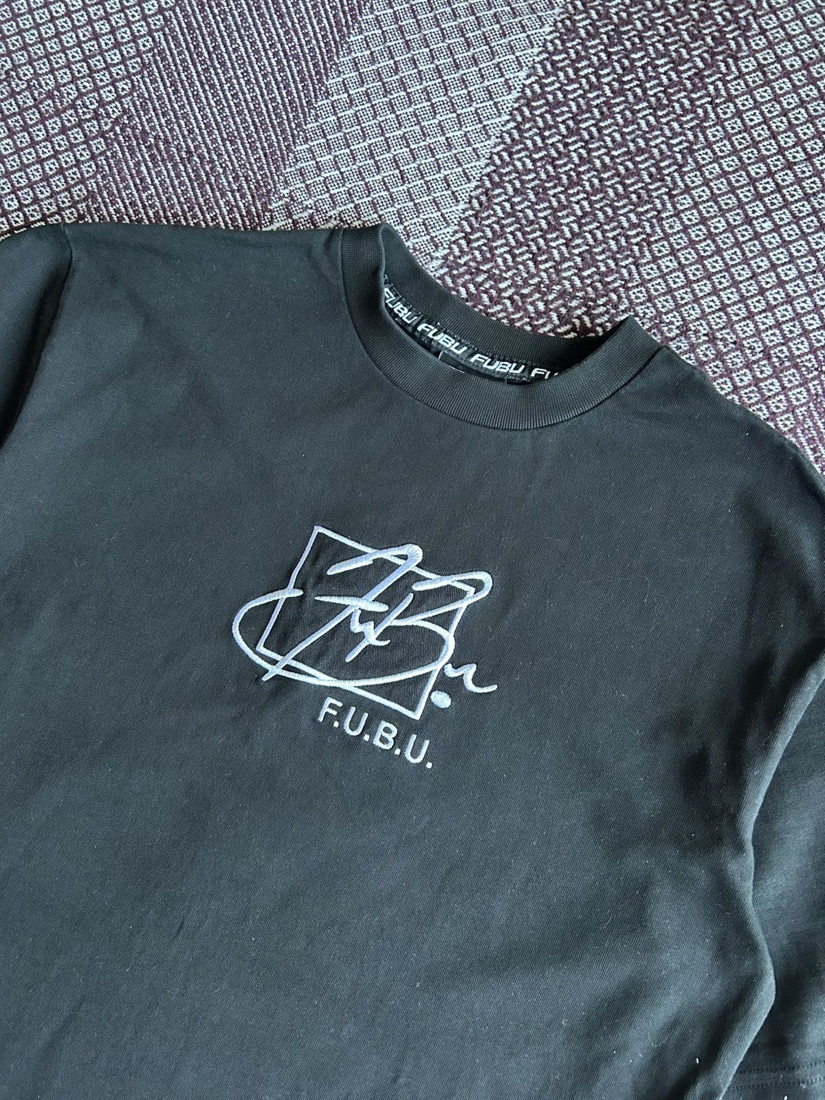 Fubu × Vintage Vintage Fubu Embroidered Big Logo T-shirt Rap Style Size S-M Size US M / EU 48-50 / 2 - 5 Thumbnail