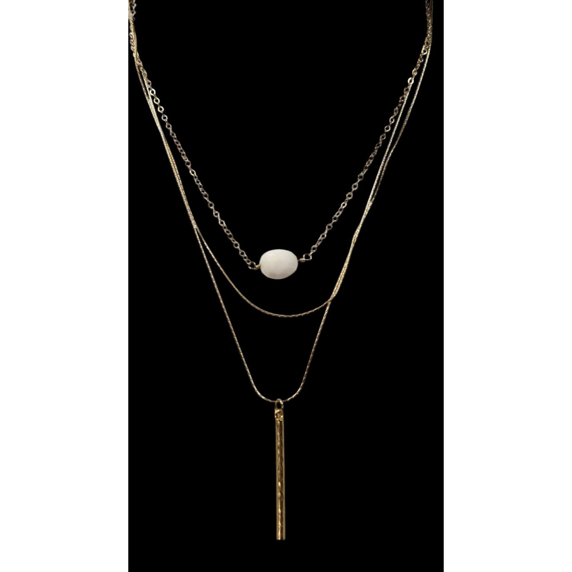 Other Elegant Multilayer Gold Tone Chain And Pendant Necklace Size ONE SIZE - 1 Thumbnail