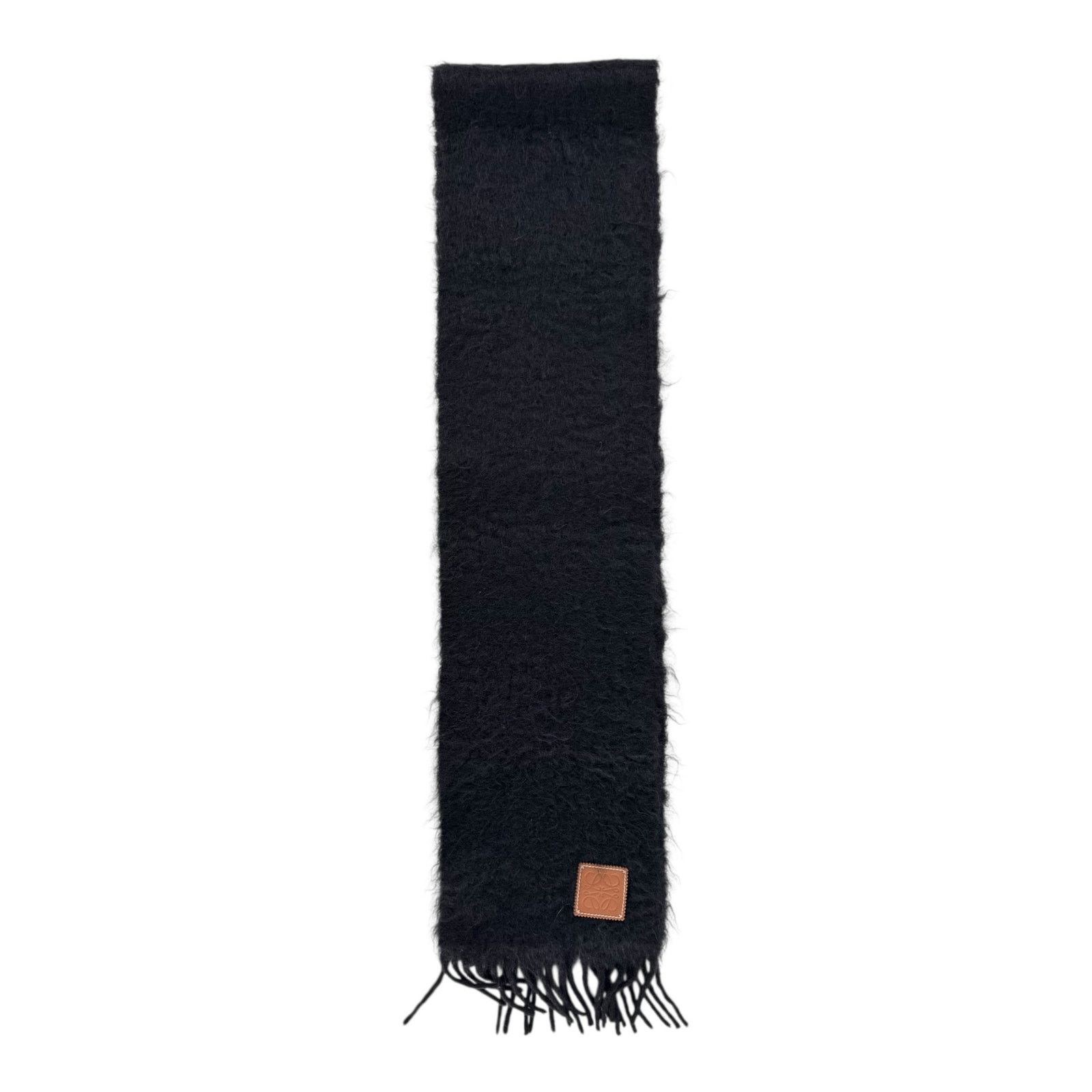 Loewe Loewe Black Mohair & Wool Scarf Size ONE SIZE - 2 Thumbnail