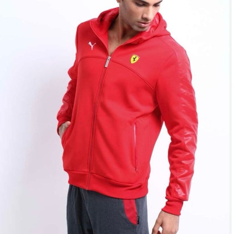 Puma NWT Puma Scuderia Ferrari Soft Shell Hooded Jacket Zip-up Size US XXL / EU 58 / 5 - 1 Thumbnail