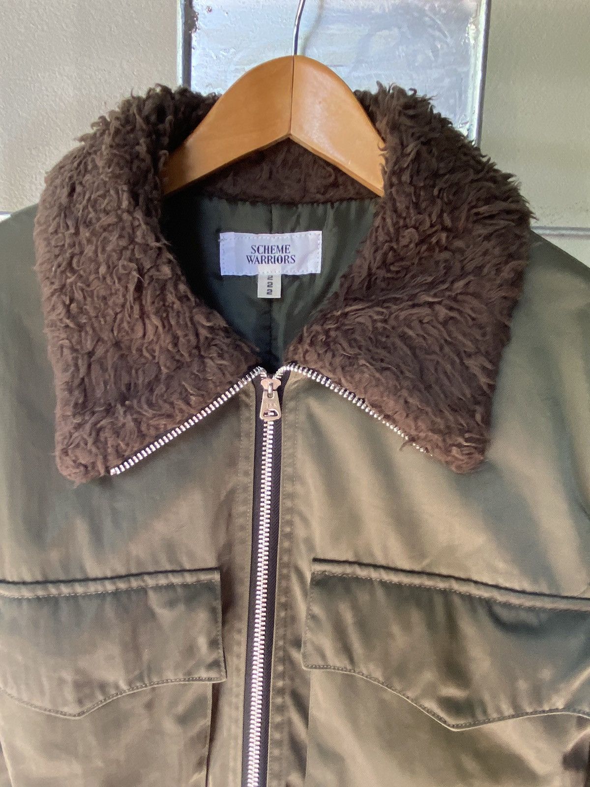 Japanese Brand SCHEME WARRIORS Jacket with Shearling Collar Size S / US 4 / IT 40 - 11 Thumbnail