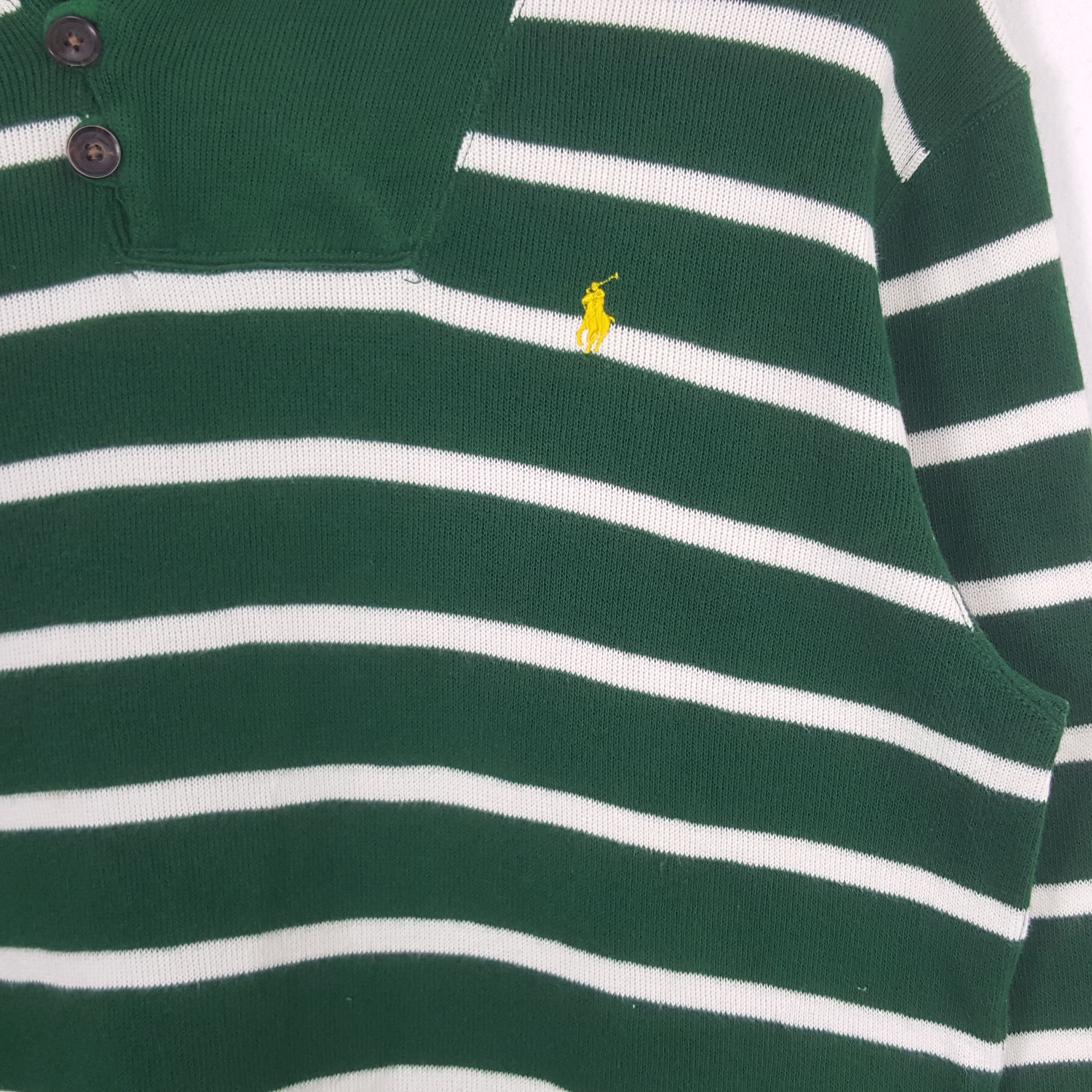 Polo Ralph Lauren × Vintage Vintage Polo Ralph Lauren Stripes Sweatshirt C287N15 Size US S / EU 44-46 / 1 - 2 Thumbnail