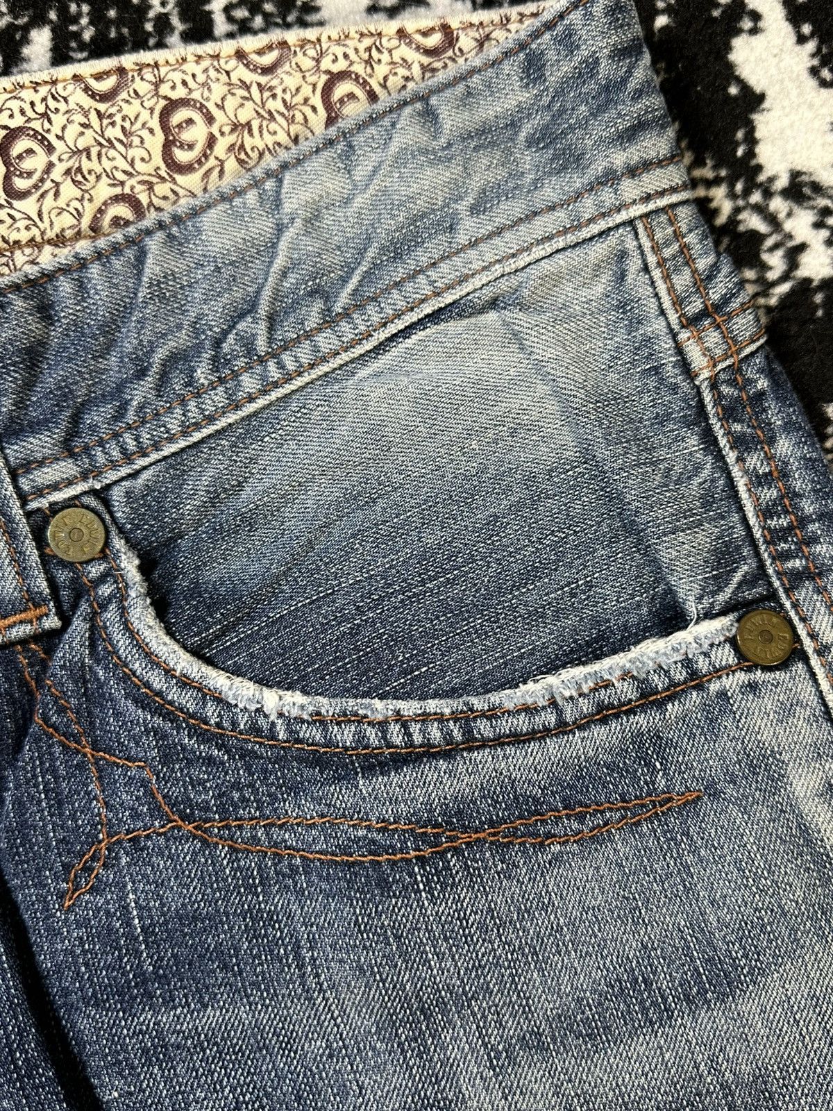 Undercover 2000s Navajo Edwin Blue Trip 503 Flare Washed Denim Size US 32 / EU 48 - 5 Thumbnail