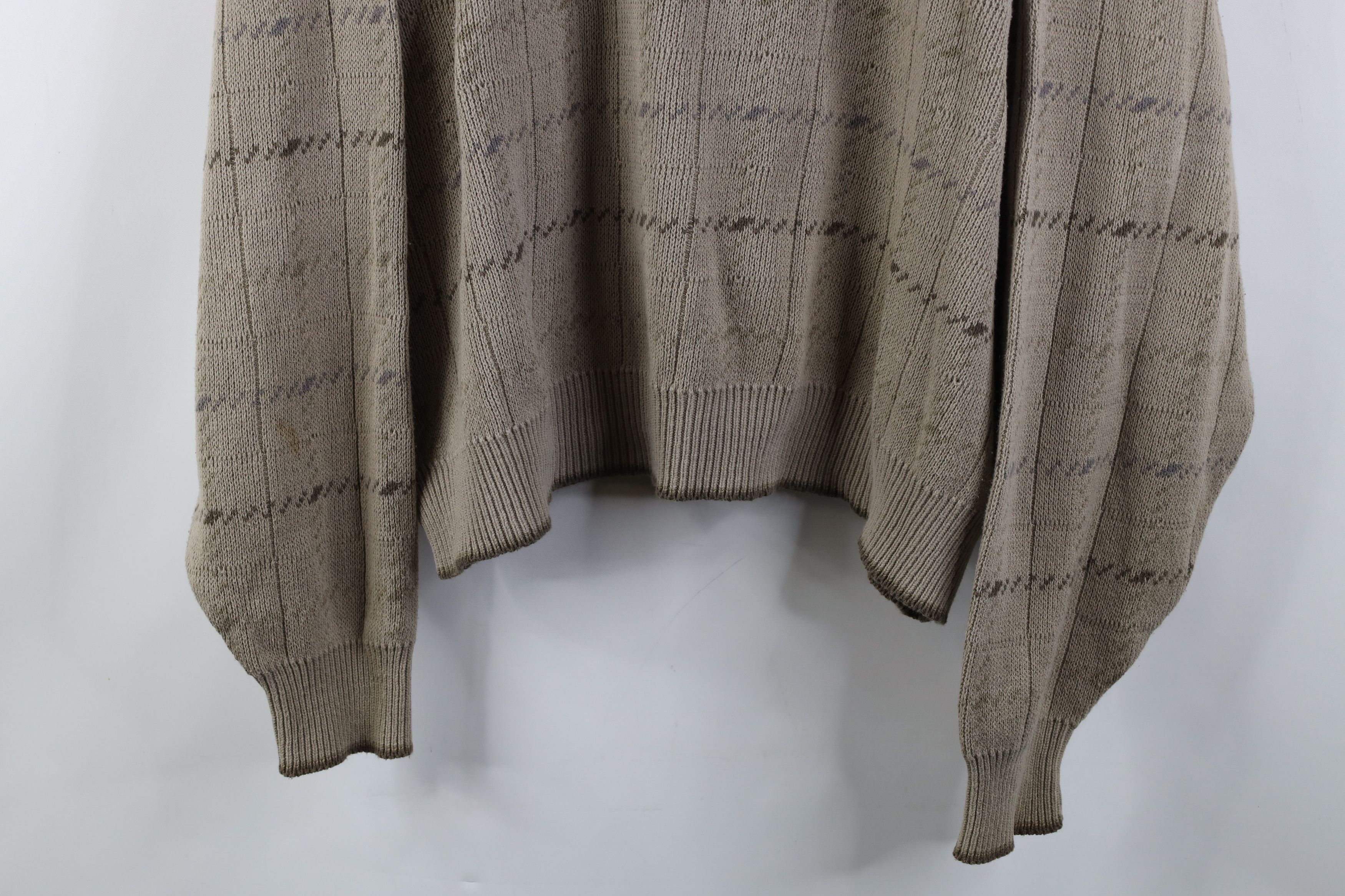 Vintage Vintage 90s Streetwear Ribbed Knit Golf Crewneck Sweater USA Size US XL / EU 56 / 4 - 3 Thumbnail