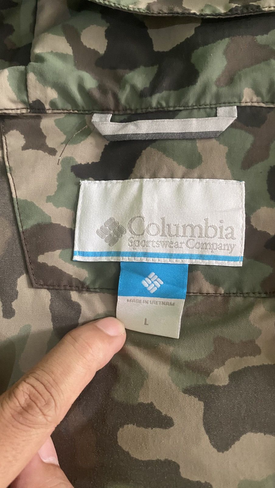 Columbia × Vintage Columbia Camo Running Jacket Size US L / EU 52-54 / 3 - 6 Thumbnail