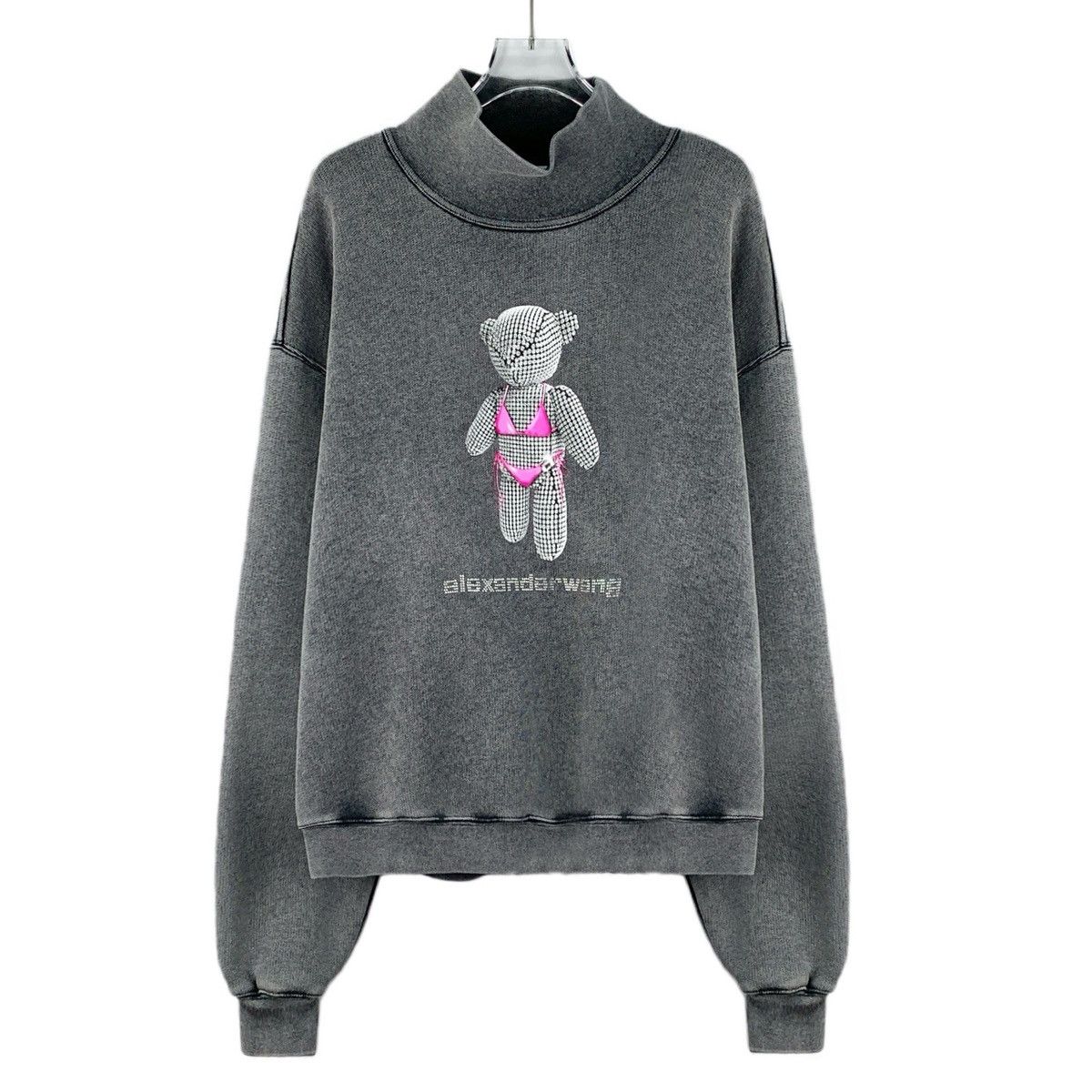 Alexander Wang Alexander Wang 22FW Grey Bear Long Sleeve Sweatshirt K26WX Size XS / US 0-2 / IT 36-38 - 1 Thumbnail
