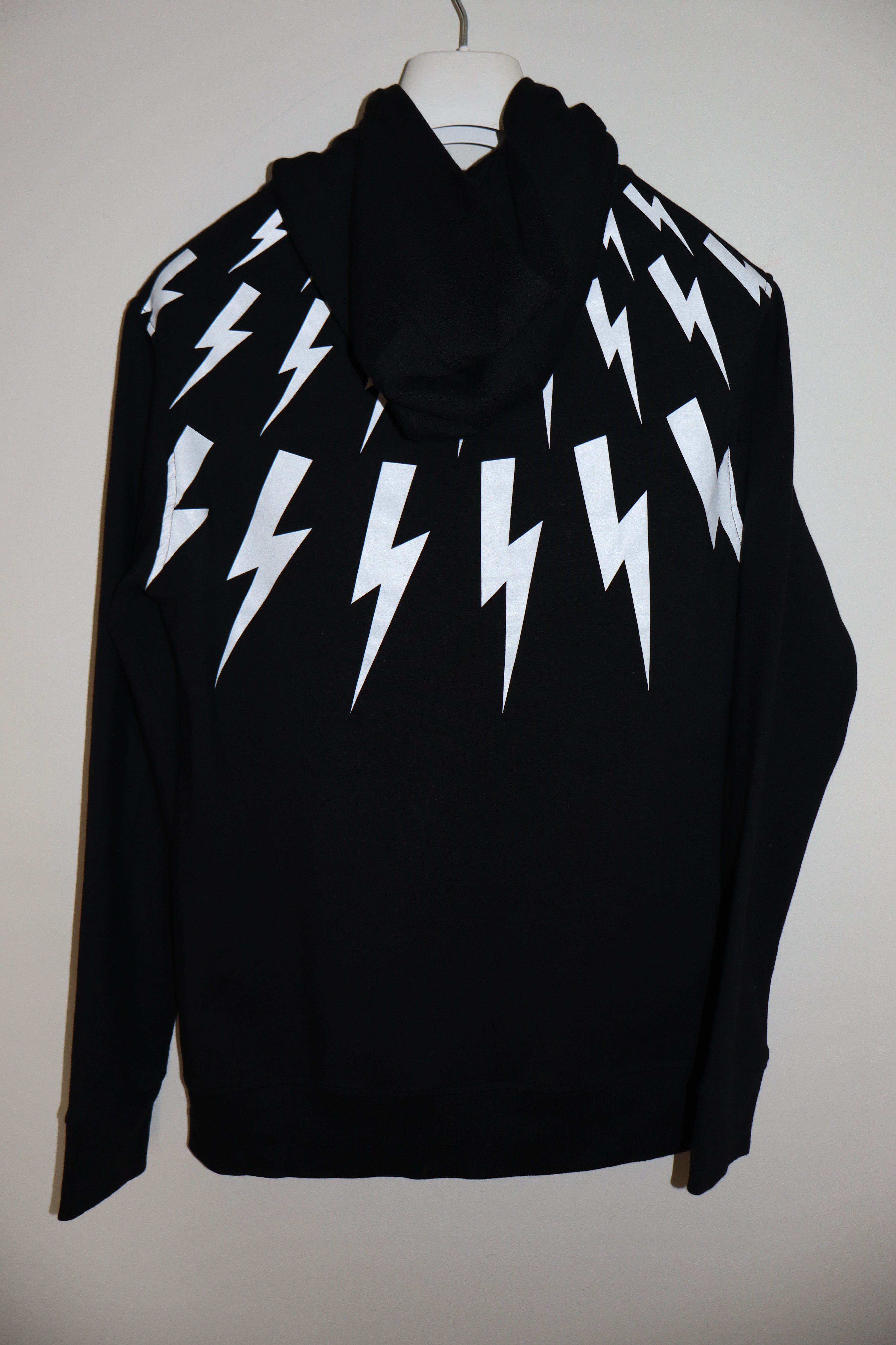 Neil Barrett Lightning bolt print hoodie Size US S / EU 44-46 / 1 - 7 Thumbnail
